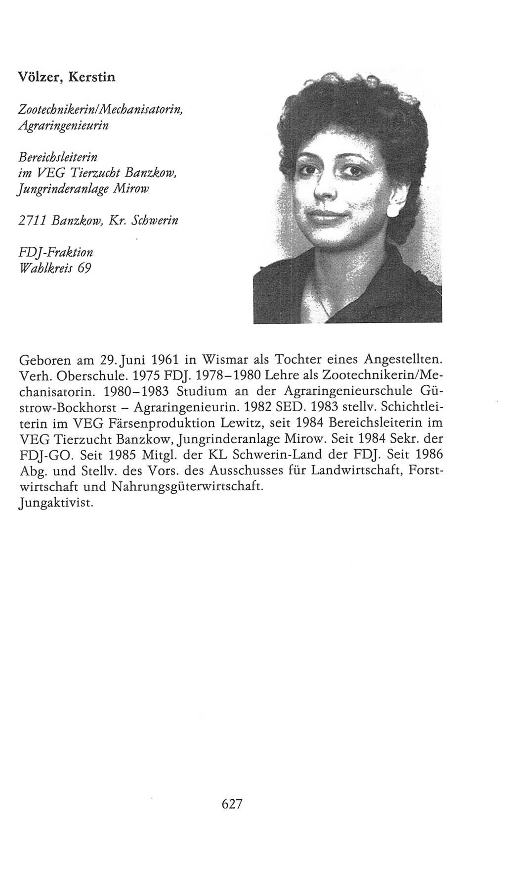 Volkskammer (VK) der Deutschen Demokratischen Republik (DDR), 9. Wahlperiode 1986-1990, Seite 627 (VK. DDR 9. WP. 1986-1990, S. 627)