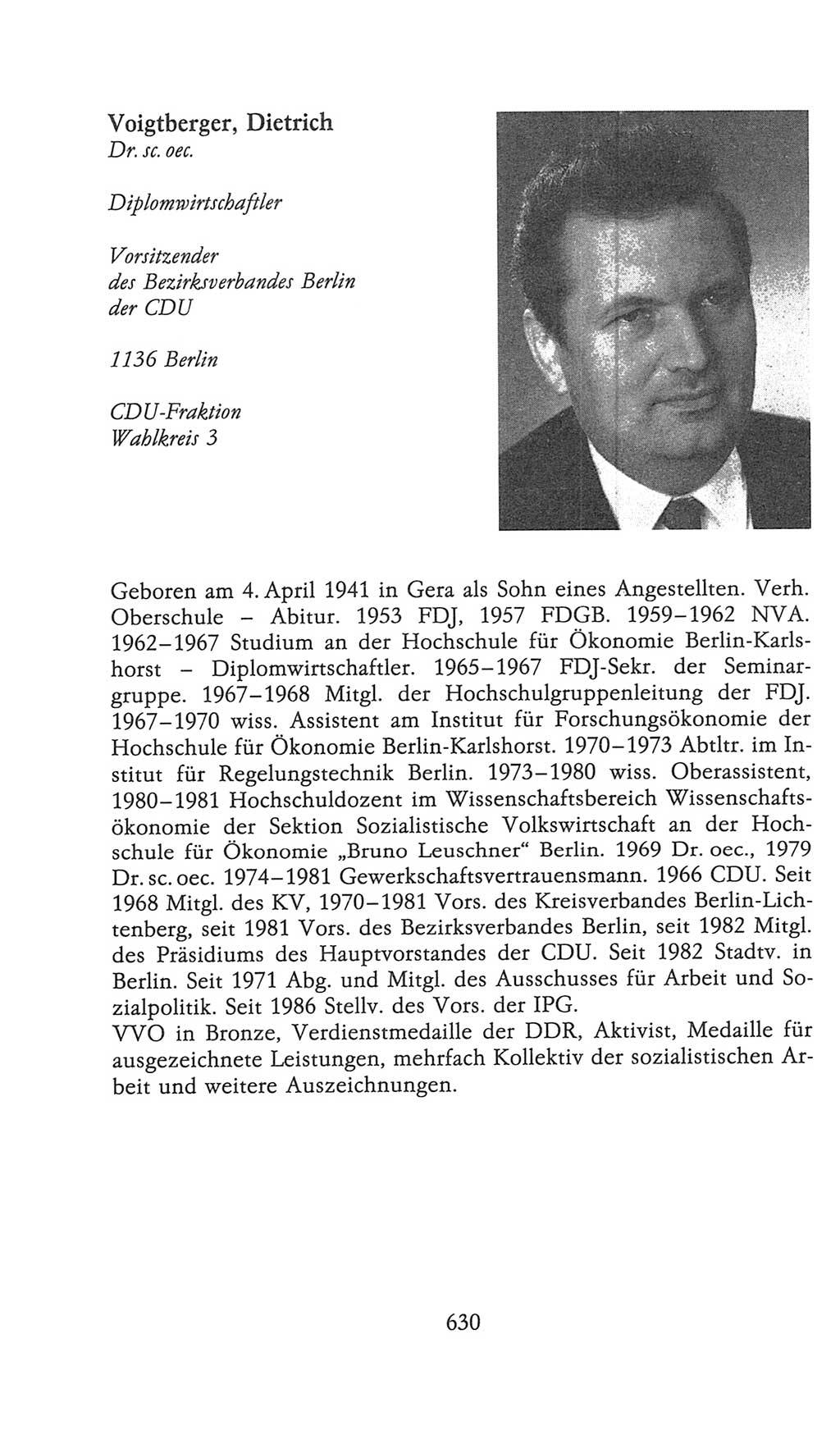 Volkskammer (VK) der Deutschen Demokratischen Republik (DDR), 9. Wahlperiode 1986-1990, Seite 630 (VK. DDR 9. WP. 1986-1990, S. 630)