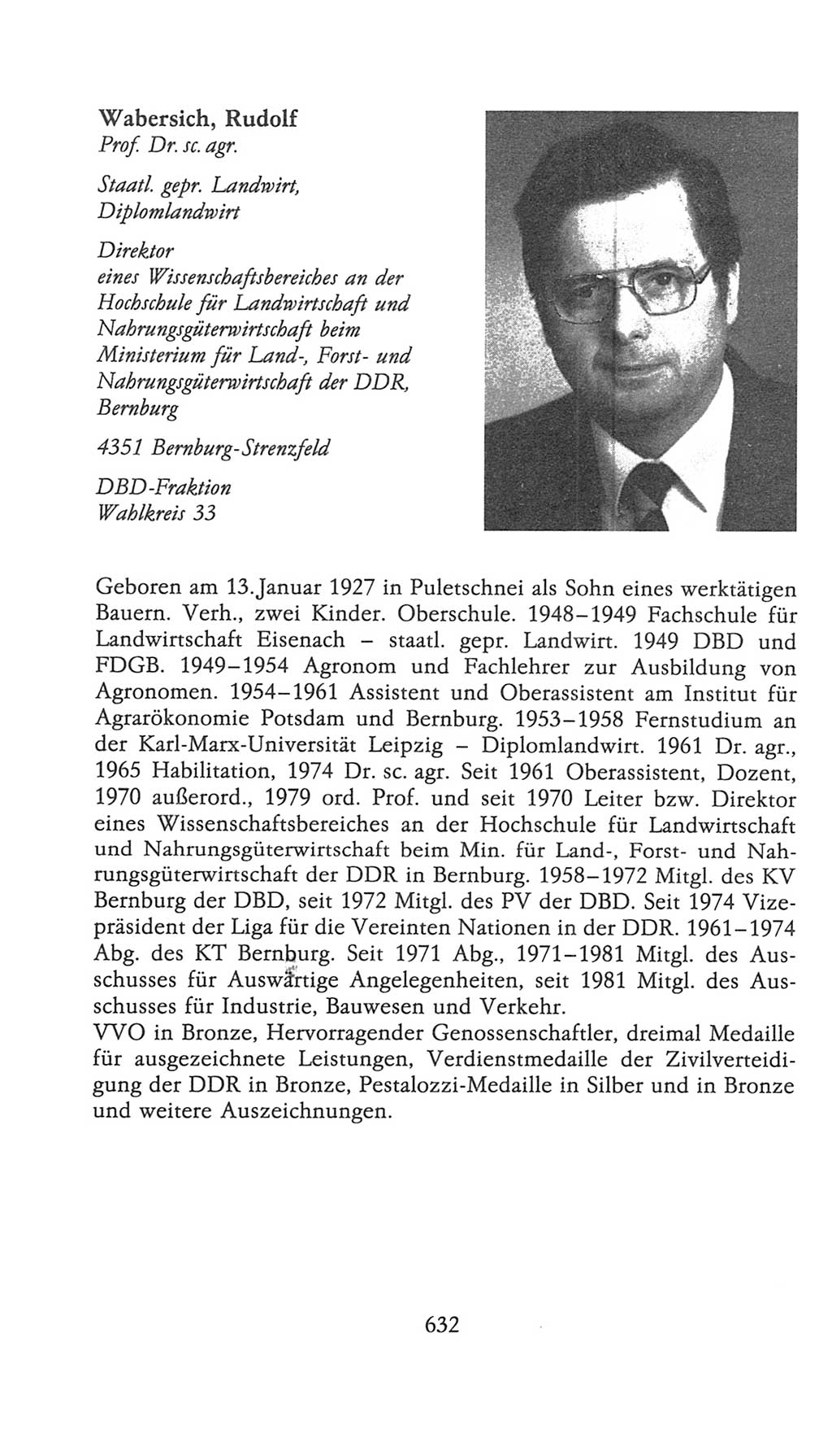 Volkskammer (VK) der Deutschen Demokratischen Republik (DDR), 9. Wahlperiode 1986-1990, Seite 632 (VK. DDR 9. WP. 1986-1990, S. 632)