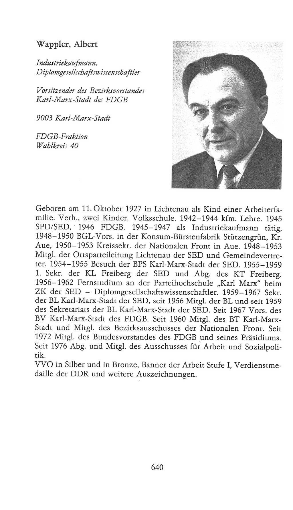 Volkskammer (VK) der Deutschen Demokratischen Republik (DDR), 9. Wahlperiode 1986-1990, Seite 640 (VK. DDR 9. WP. 1986-1990, S. 640)