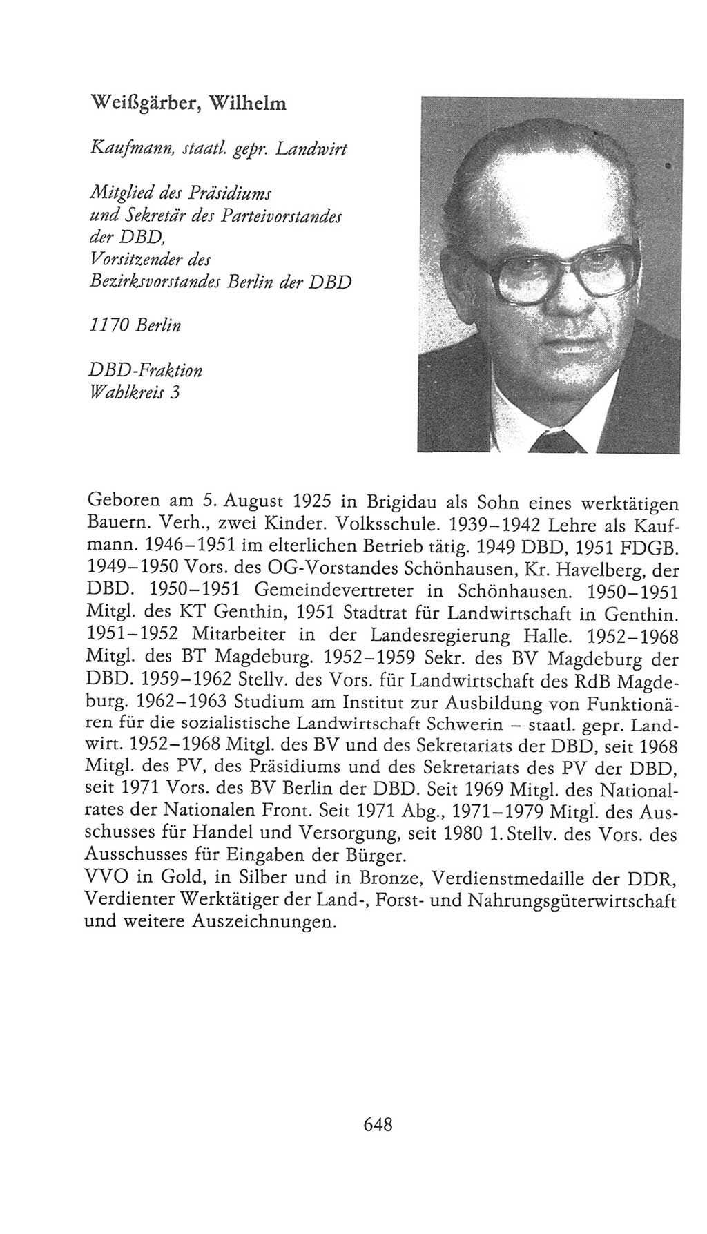 Volkskammer (VK) der Deutschen Demokratischen Republik (DDR), 9. Wahlperiode 1986-1990, Seite 648 (VK. DDR 9. WP. 1986-1990, S. 648)