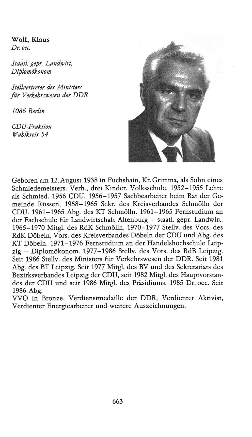 Volkskammer (VK) der Deutschen Demokratischen Republik (DDR), 9. Wahlperiode 1986-1990, Seite 663 (VK. DDR 9. WP. 1986-1990, S. 663)