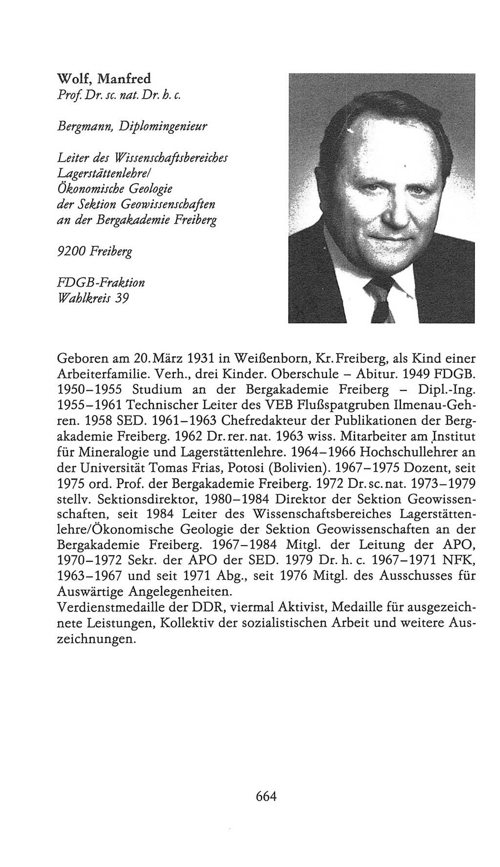 Volkskammer (VK) der Deutschen Demokratischen Republik (DDR), 9. Wahlperiode 1986-1990, Seite 664 (VK. DDR 9. WP. 1986-1990, S. 664)