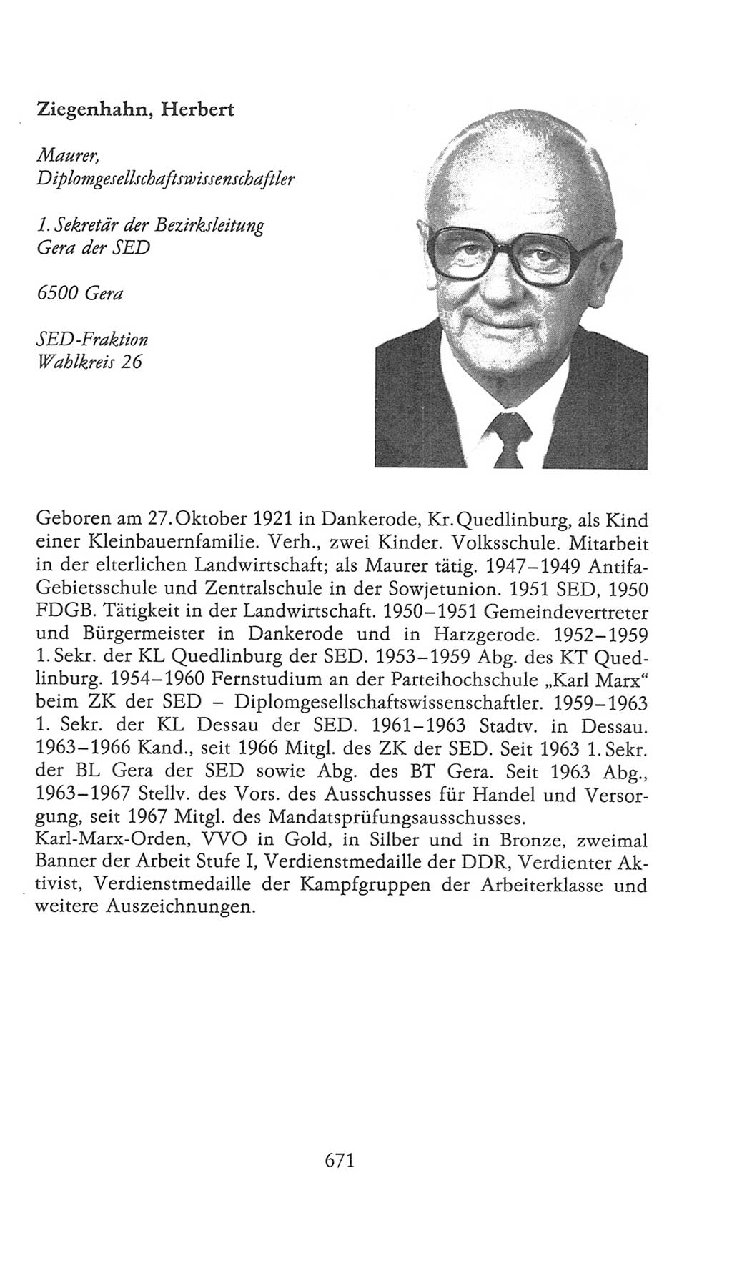 Volkskammer (VK) der Deutschen Demokratischen Republik (DDR), 9. Wahlperiode 1986-1990, Seite 671 (VK. DDR 9. WP. 1986-1990, S. 671)