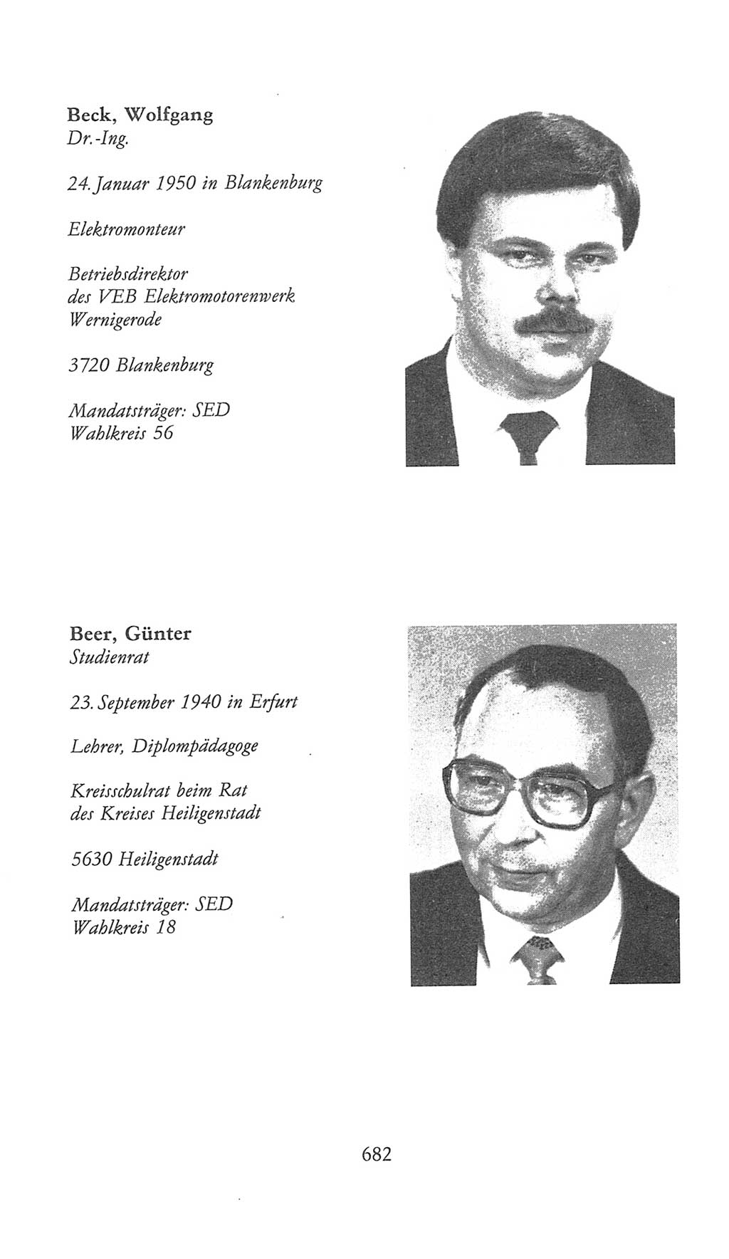 Volkskammer (VK) der Deutschen Demokratischen Republik (DDR), 9. Wahlperiode 1986-1990, Seite 682 (VK. DDR 9. WP. 1986-1990, S. 682)