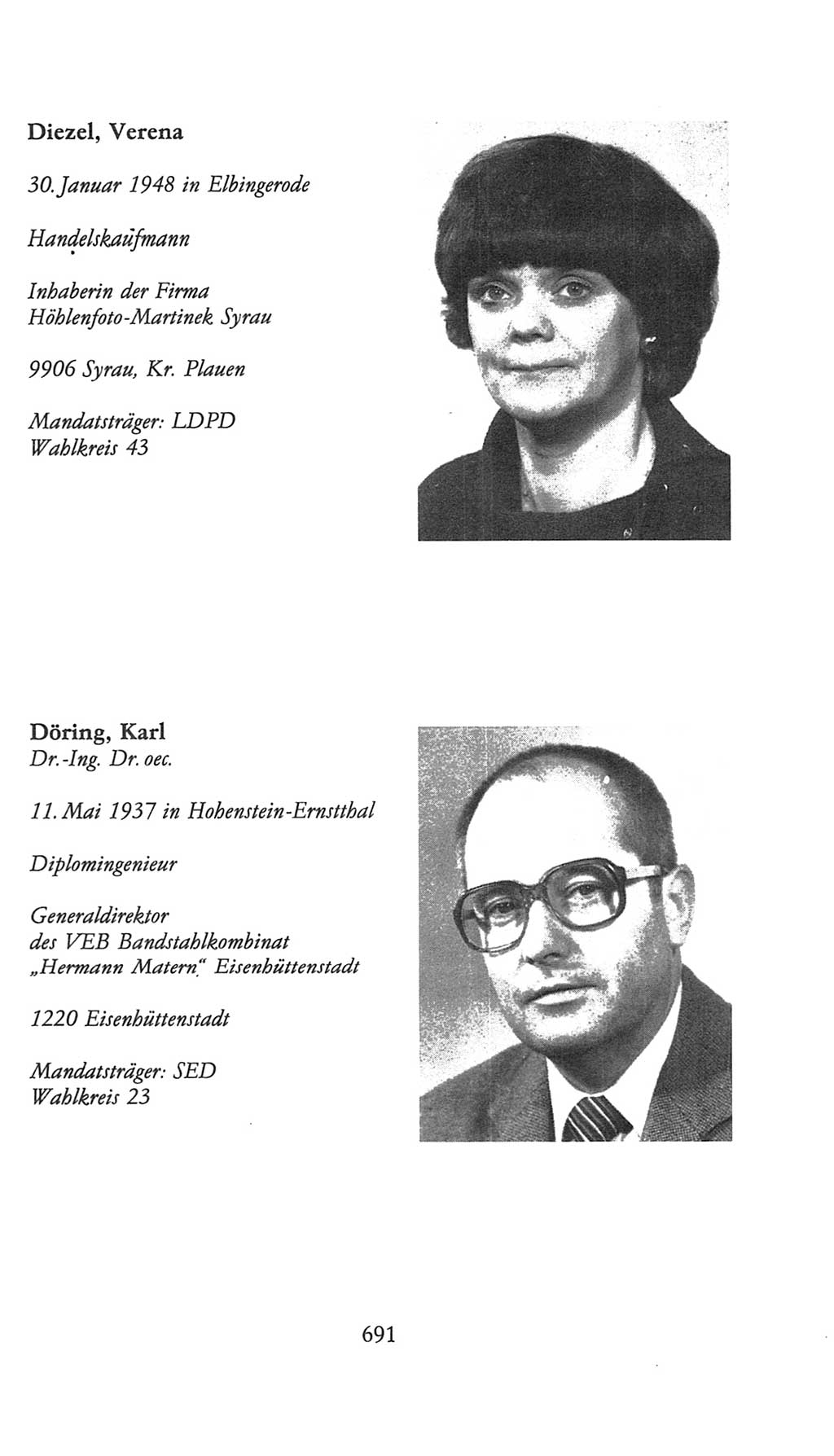 Volkskammer (VK) der Deutschen Demokratischen Republik (DDR), 9. Wahlperiode 1986-1990, Seite 691 (VK. DDR 9. WP. 1986-1990, S. 691)