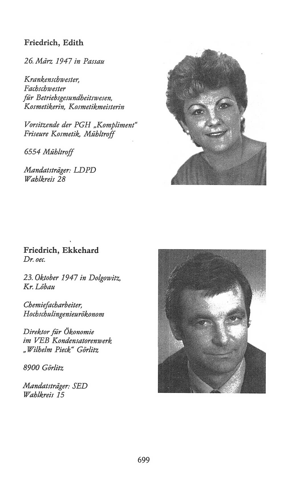 Volkskammer (VK) der Deutschen Demokratischen Republik (DDR), 9. Wahlperiode 1986-1990, Seite 699 (VK. DDR 9. WP. 1986-1990, S. 699)