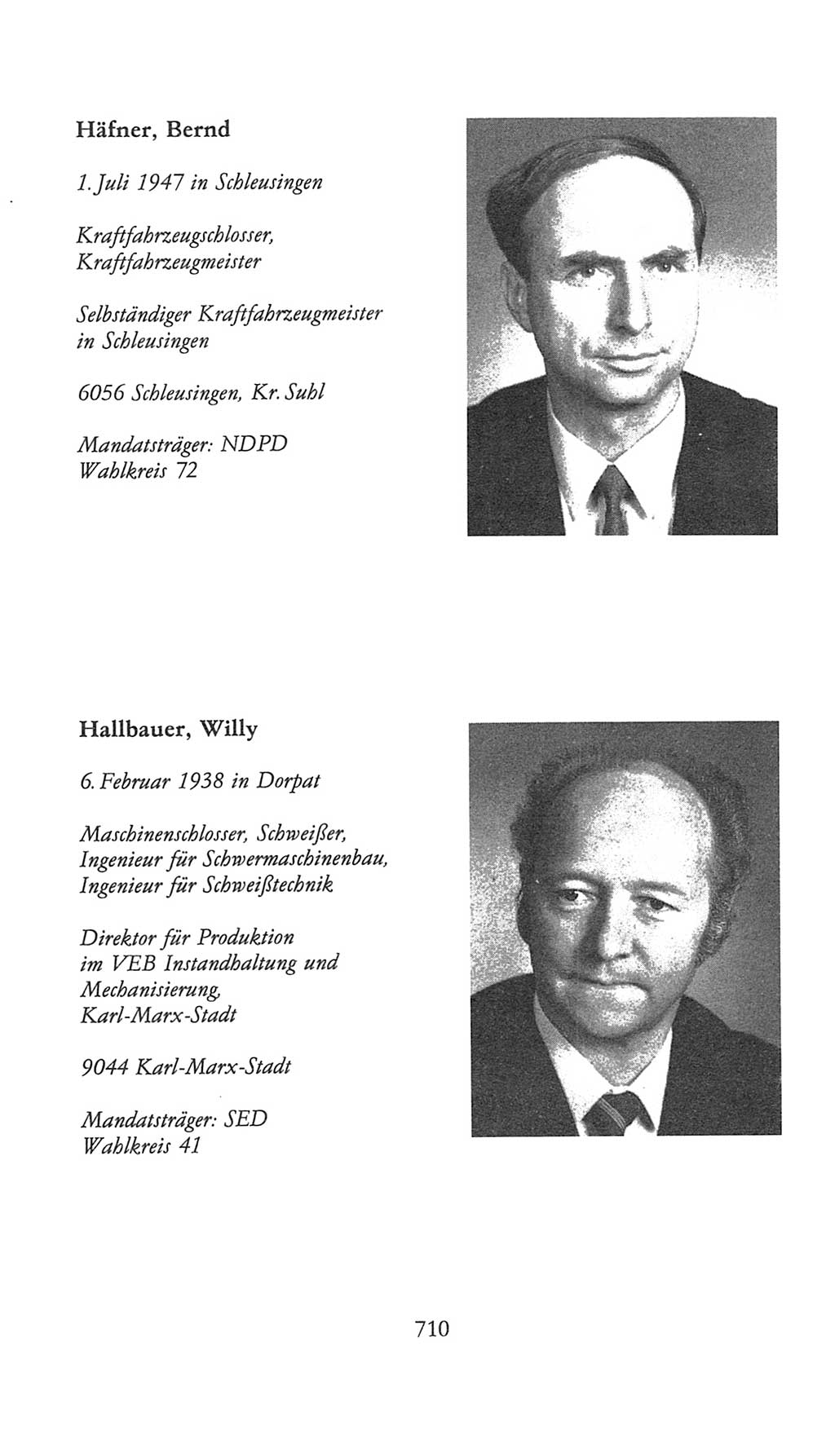 Volkskammer (VK) der Deutschen Demokratischen Republik (DDR), 9. Wahlperiode 1986-1990, Seite 710 (VK. DDR 9. WP. 1986-1990, S. 710)