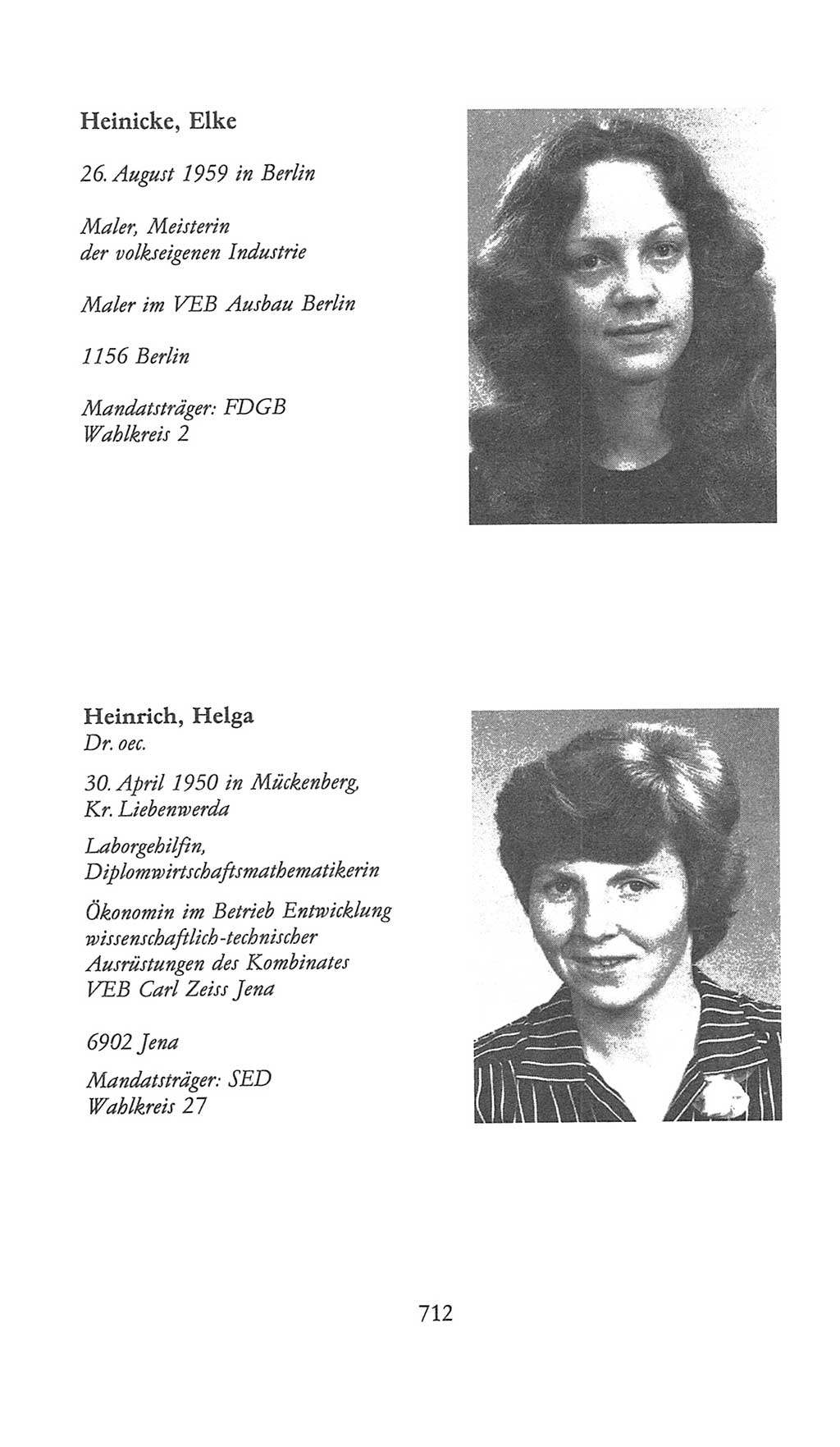 Volkskammer (VK) der Deutschen Demokratischen Republik (DDR), 9. Wahlperiode 1986-1990, Seite 712 (VK. DDR 9. WP. 1986-1990, S. 712)