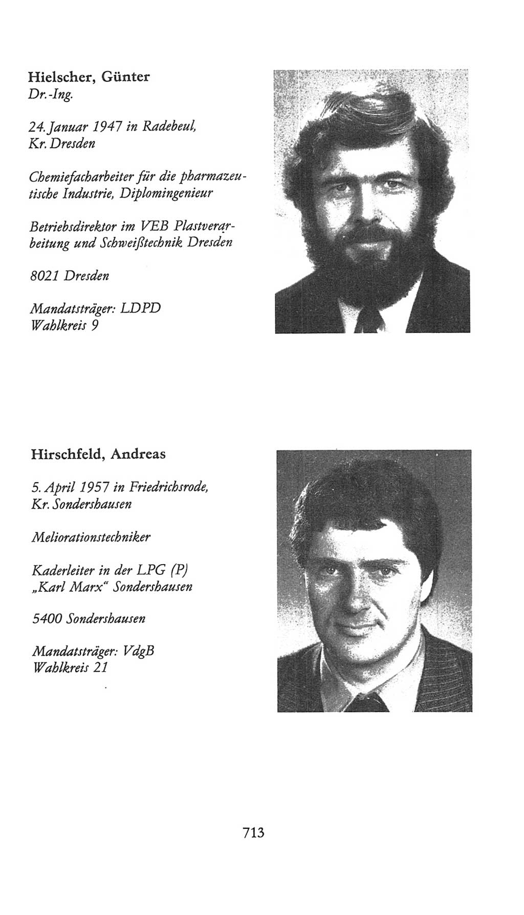 Volkskammer (VK) der Deutschen Demokratischen Republik (DDR), 9. Wahlperiode 1986-1990, Seite 713 (VK. DDR 9. WP. 1986-1990, S. 713)