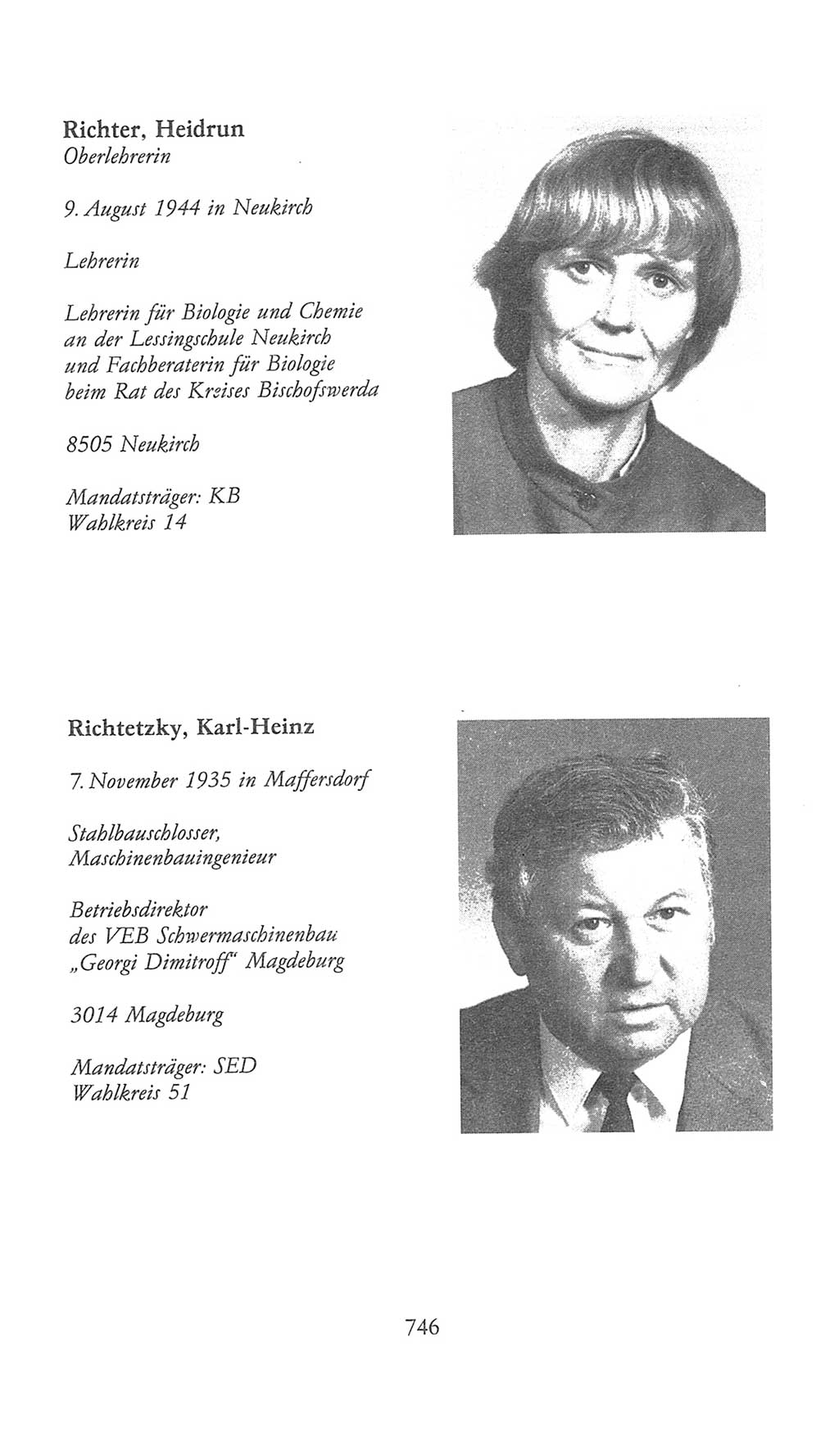 Volkskammer (VK) der Deutschen Demokratischen Republik (DDR), 9. Wahlperiode 1986-1990, Seite 746 (VK. DDR 9. WP. 1986-1990, S. 746)