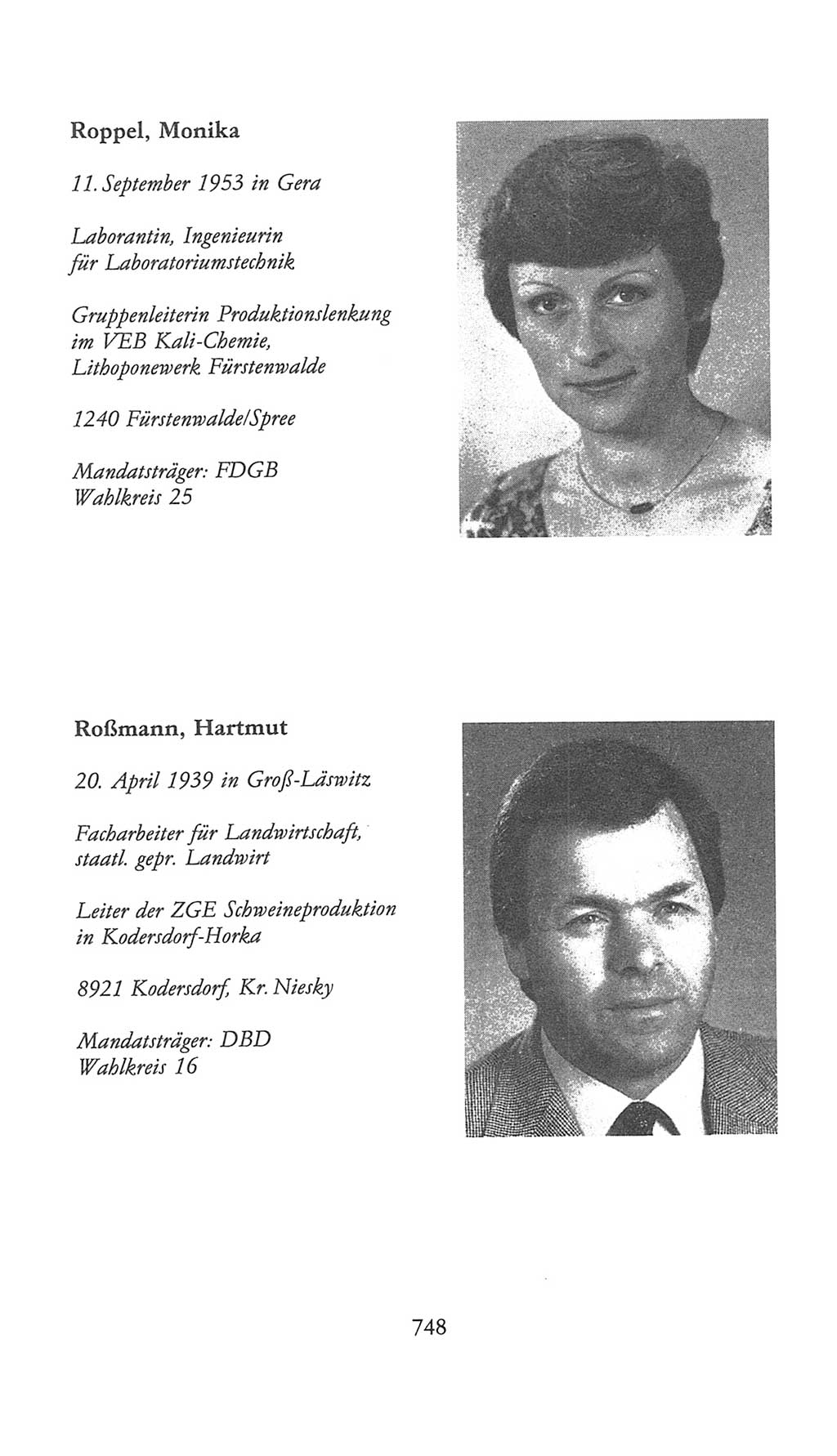 Volkskammer (VK) der Deutschen Demokratischen Republik (DDR), 9. Wahlperiode 1986-1990, Seite 748 (VK. DDR 9. WP. 1986-1990, S. 748)