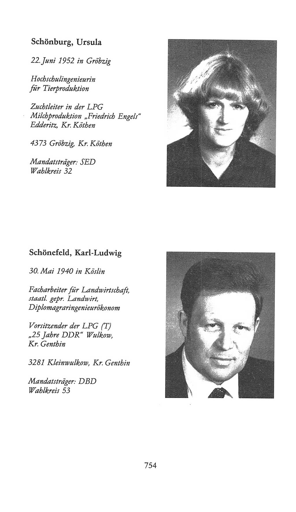 Volkskammer (VK) der Deutschen Demokratischen Republik (DDR), 9. Wahlperiode 1986-1990, Seite 754 (VK. DDR 9. WP. 1986-1990, S. 754)