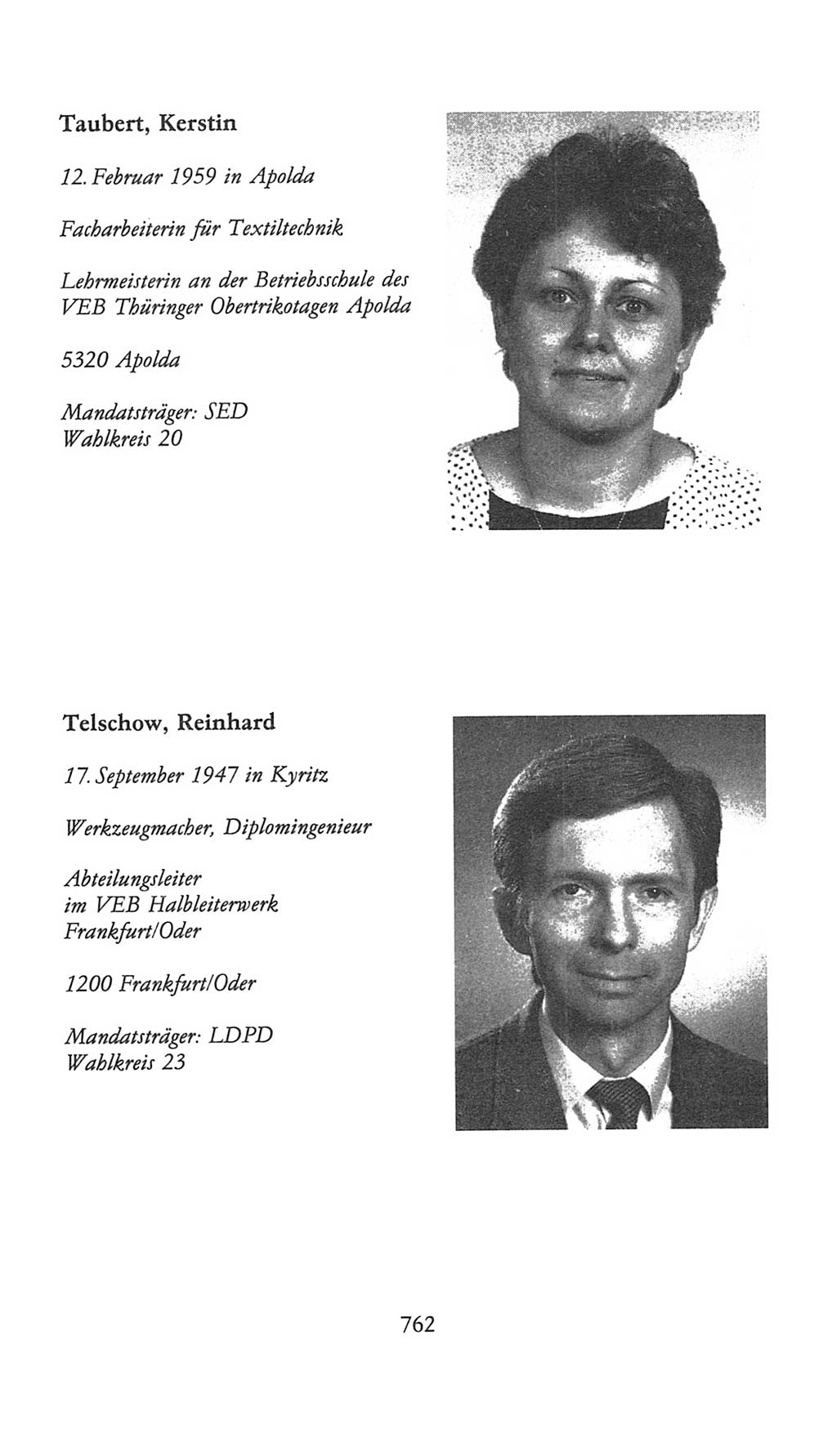 Volkskammer (VK) der Deutschen Demokratischen Republik (DDR), 9. Wahlperiode 1986-1990, Seite 762 (VK. DDR 9. WP. 1986-1990, S. 762)