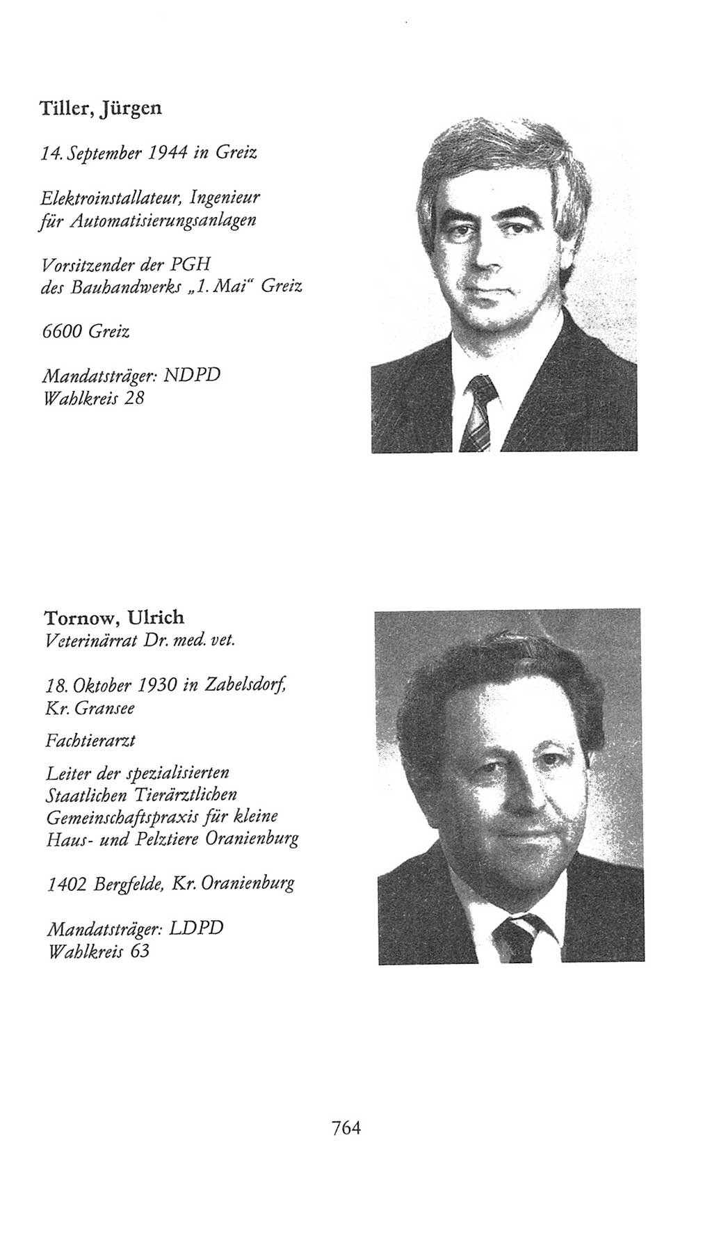 Volkskammer (VK) der Deutschen Demokratischen Republik (DDR), 9. Wahlperiode 1986-1990, Seite 764 (VK. DDR 9. WP. 1986-1990, S. 764)