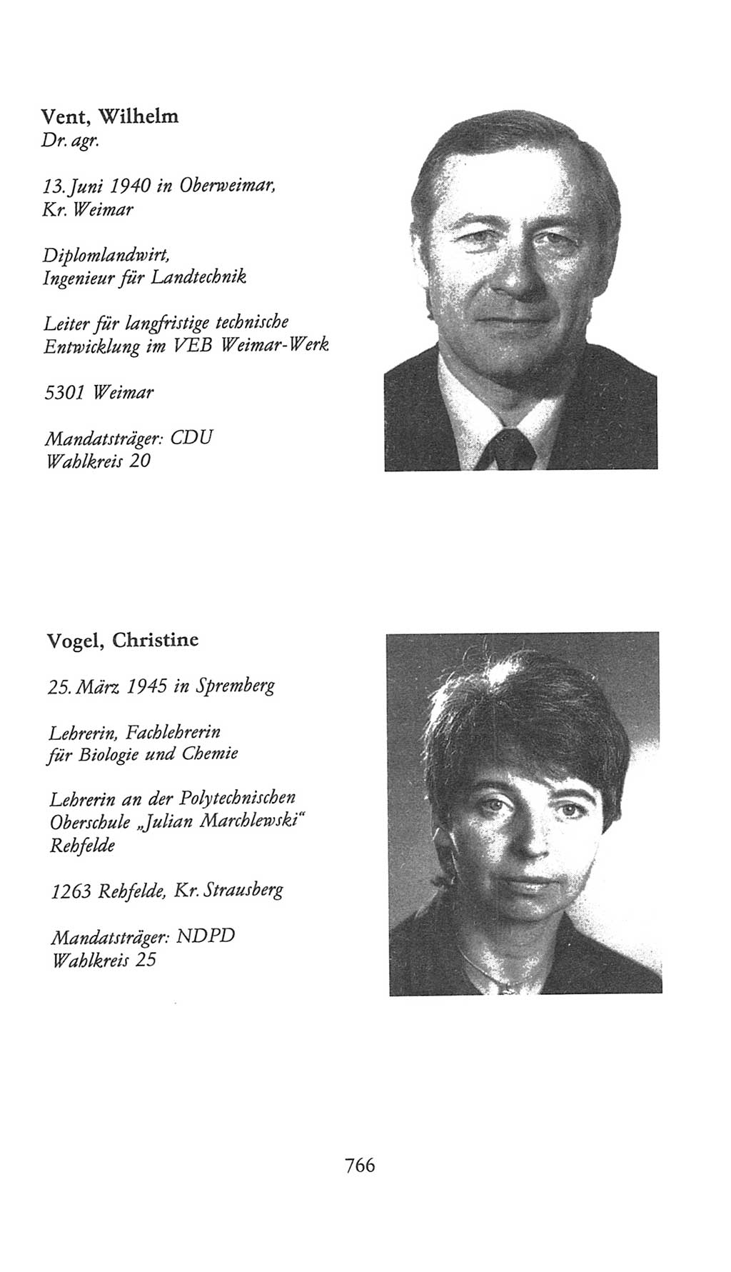 Volkskammer (VK) der Deutschen Demokratischen Republik (DDR), 9. Wahlperiode 1986-1990, Seite 766 (VK. DDR 9. WP. 1986-1990, S. 766)