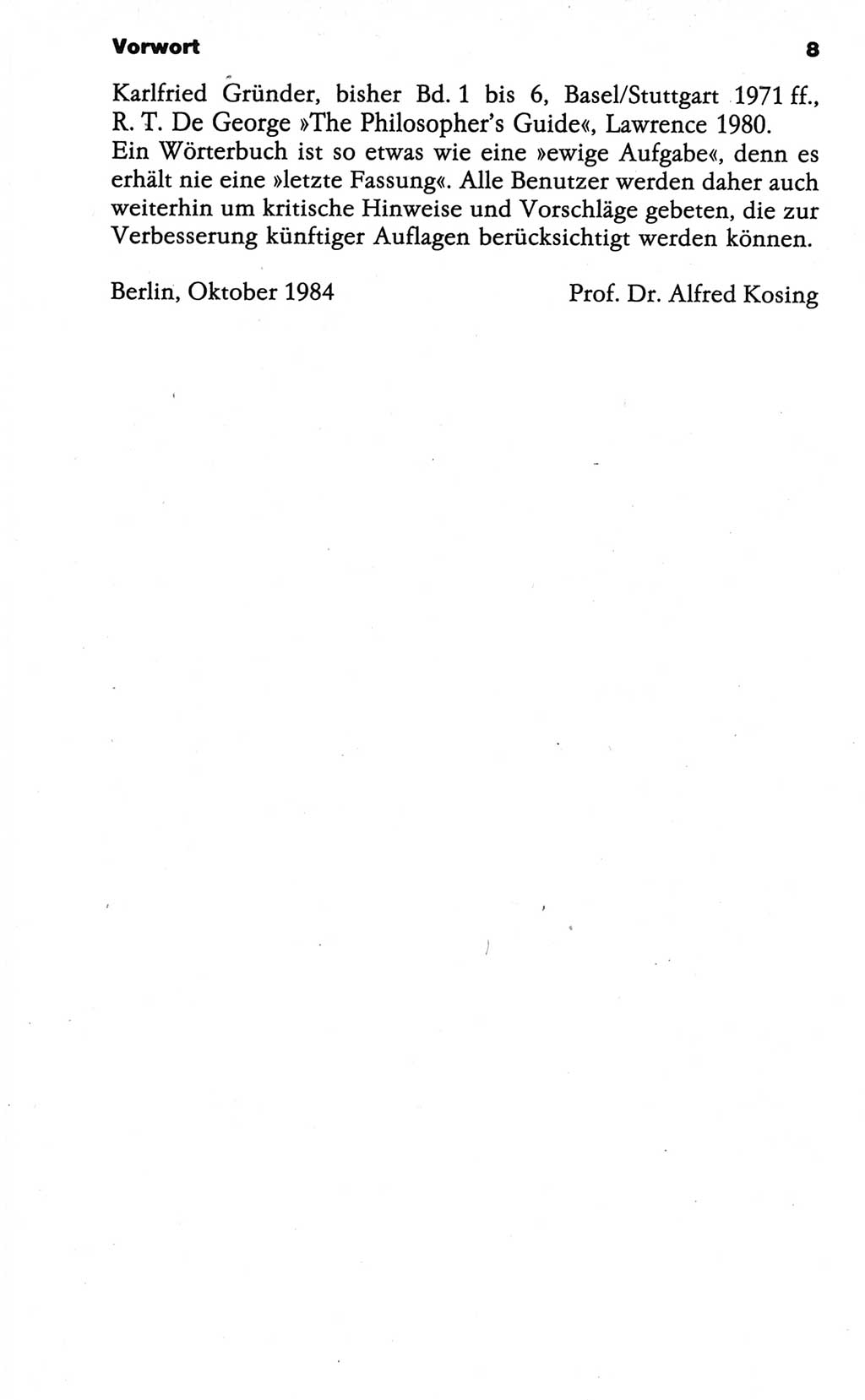 Wörterbuch der marxistisch-leninistischen Philosophie [Deutsche Demokratische Republik (DDR)] 1986, Seite 8 (Wb. ML Phil. DDR 1986, S. 8)