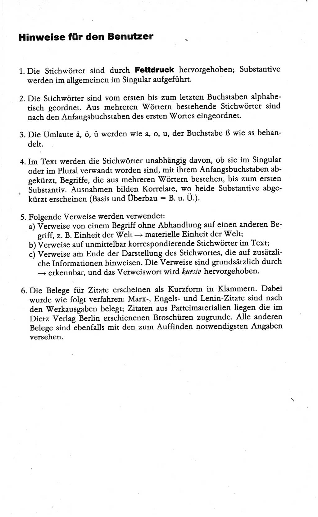 Wörterbuch der marxistisch-leninistischen Philosophie [Deutsche Demokratische Republik (DDR)] 1986, Seite 9 (Wb. ML Phil. DDR 1986, S. 9)