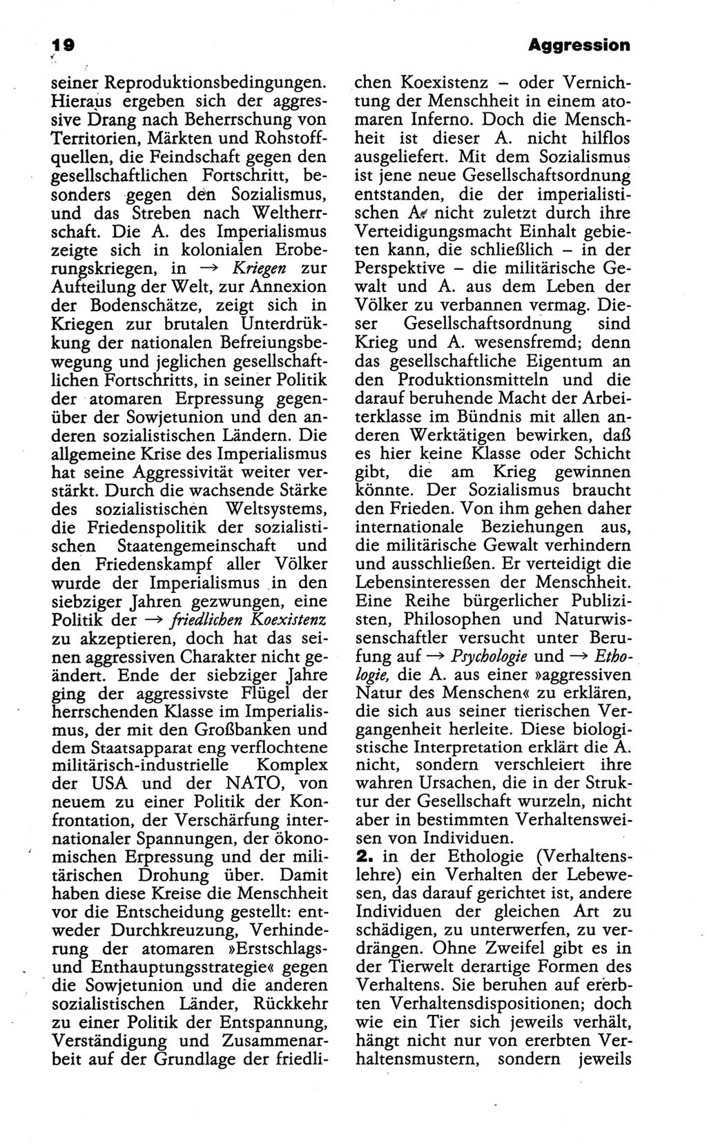 Wörterbuch der marxistisch-leninistischen Philosophie [Deutsche Demokratische Republik (DDR)] 1986, Seite 19 (Wb. ML Phil. DDR 1986, S. 19)
