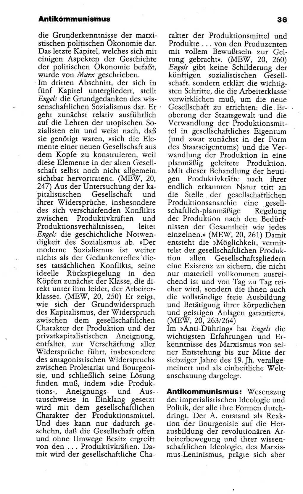 Wörterbuch der marxistisch-leninistischen Philosophie [Deutsche Demokratische Republik (DDR)] 1986, Seite 36 (Wb. ML Phil. DDR 1986, S. 36)