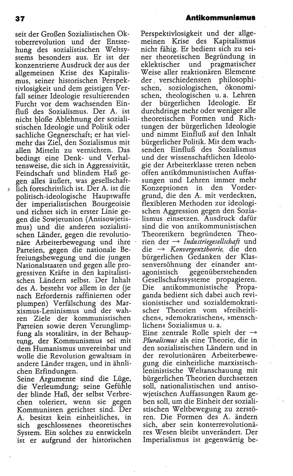 Wörterbuch der marxistisch-leninistischen Philosophie [Deutsche Demokratische Republik (DDR)] 1986, Seite 37 (Wb. ML Phil. DDR 1986, S. 37)