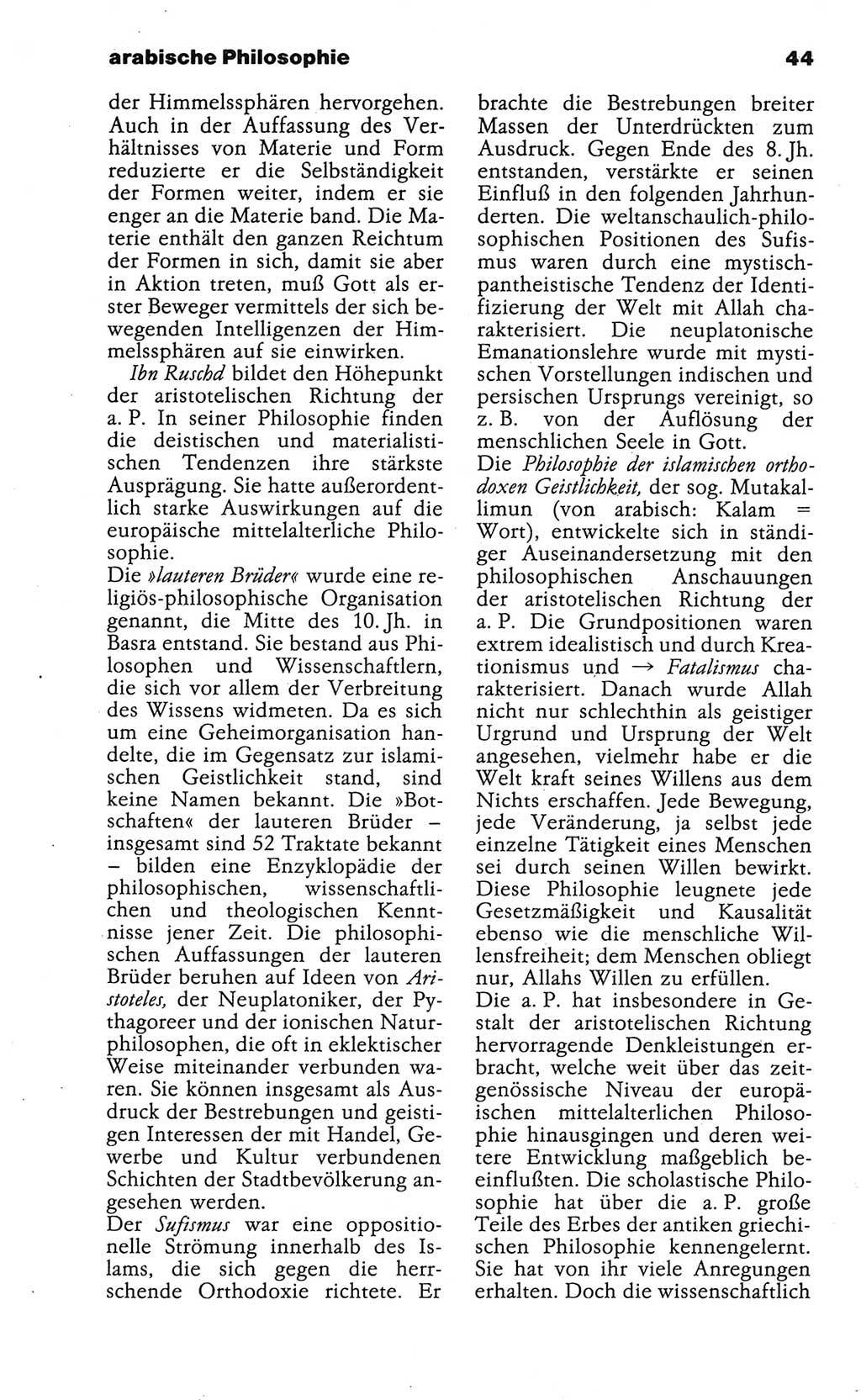 Wörterbuch der marxistisch-leninistischen Philosophie [Deutsche Demokratische Republik (DDR)] 1986, Seite 44 (Wb. ML Phil. DDR 1986, S. 44)