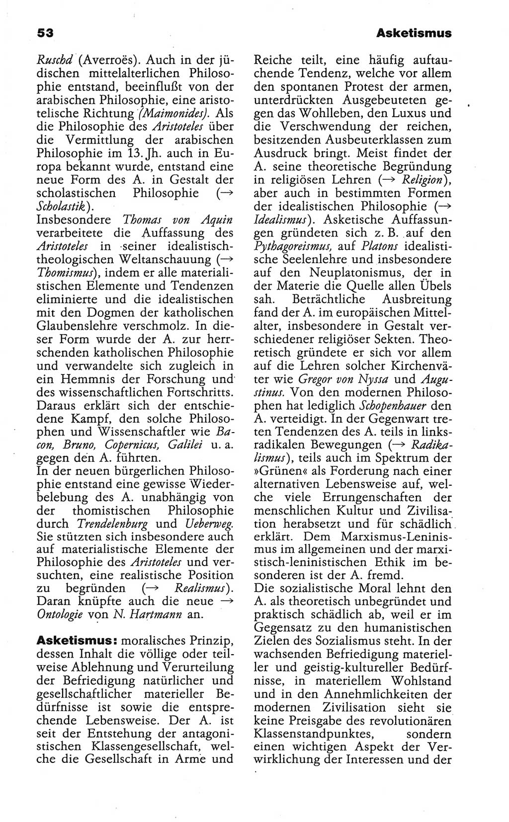 Wörterbuch der marxistisch-leninistischen Philosophie [Deutsche Demokratische Republik (DDR)] 1986, Seite 53 (Wb. ML Phil. DDR 1986, S. 53)