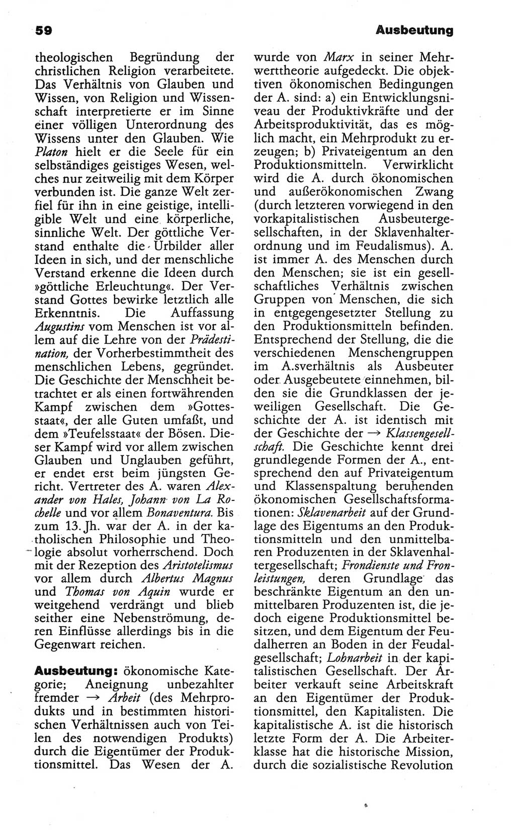 Wörterbuch der marxistisch-leninistischen Philosophie [Deutsche Demokratische Republik (DDR)] 1986, Seite 59 (Wb. ML Phil. DDR 1986, S. 59)