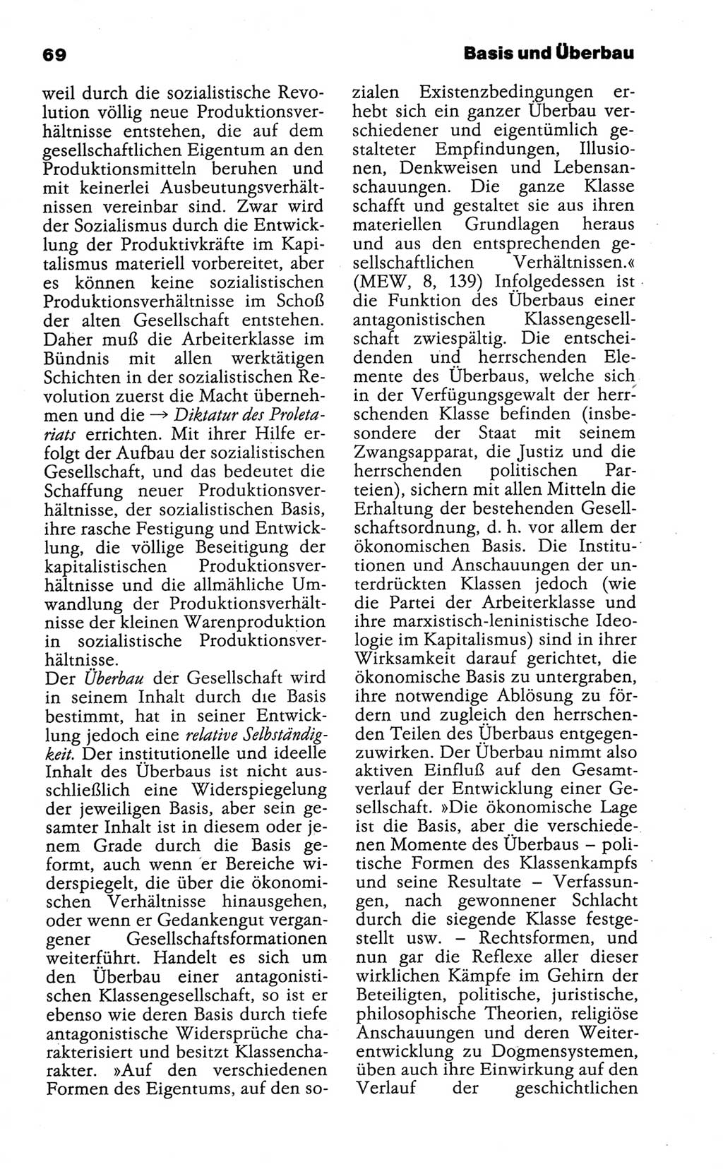 Wörterbuch der marxistisch-leninistischen Philosophie [Deutsche Demokratische Republik (DDR)] 1986, Seite 69 (Wb. ML Phil. DDR 1986, S. 69)