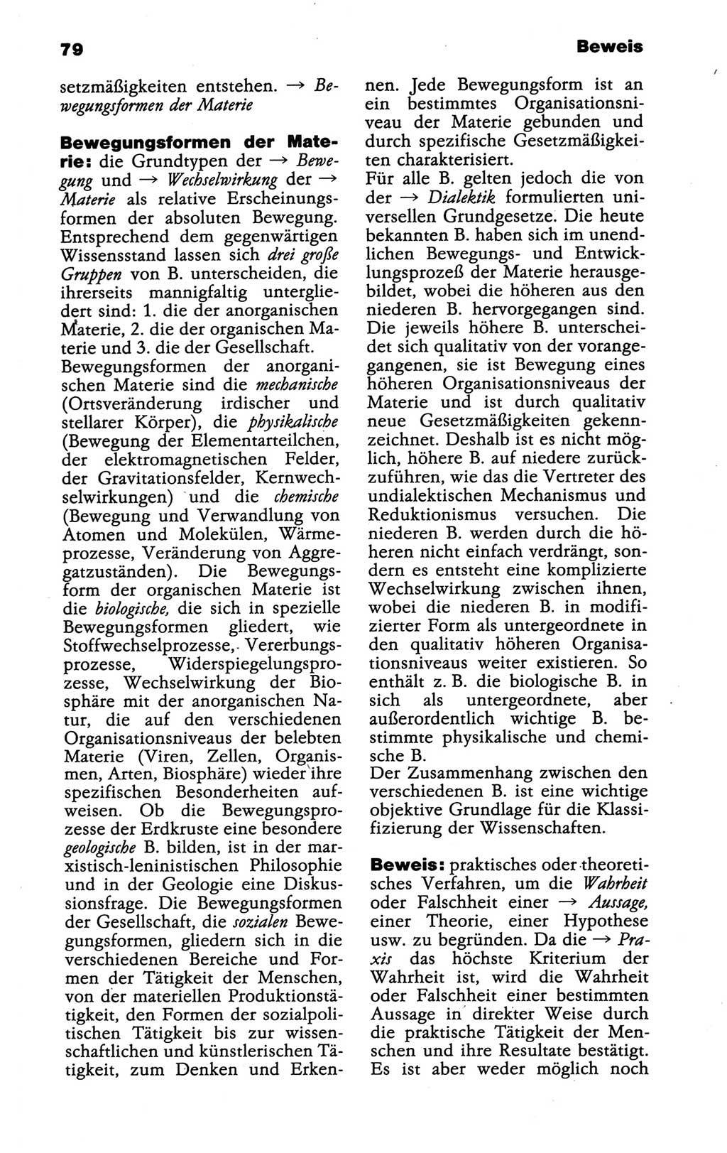 Wörterbuch der marxistisch-leninistischen Philosophie [Deutsche Demokratische Republik (DDR)] 1986, Seite 79 (Wb. ML Phil. DDR 1986, S. 79)