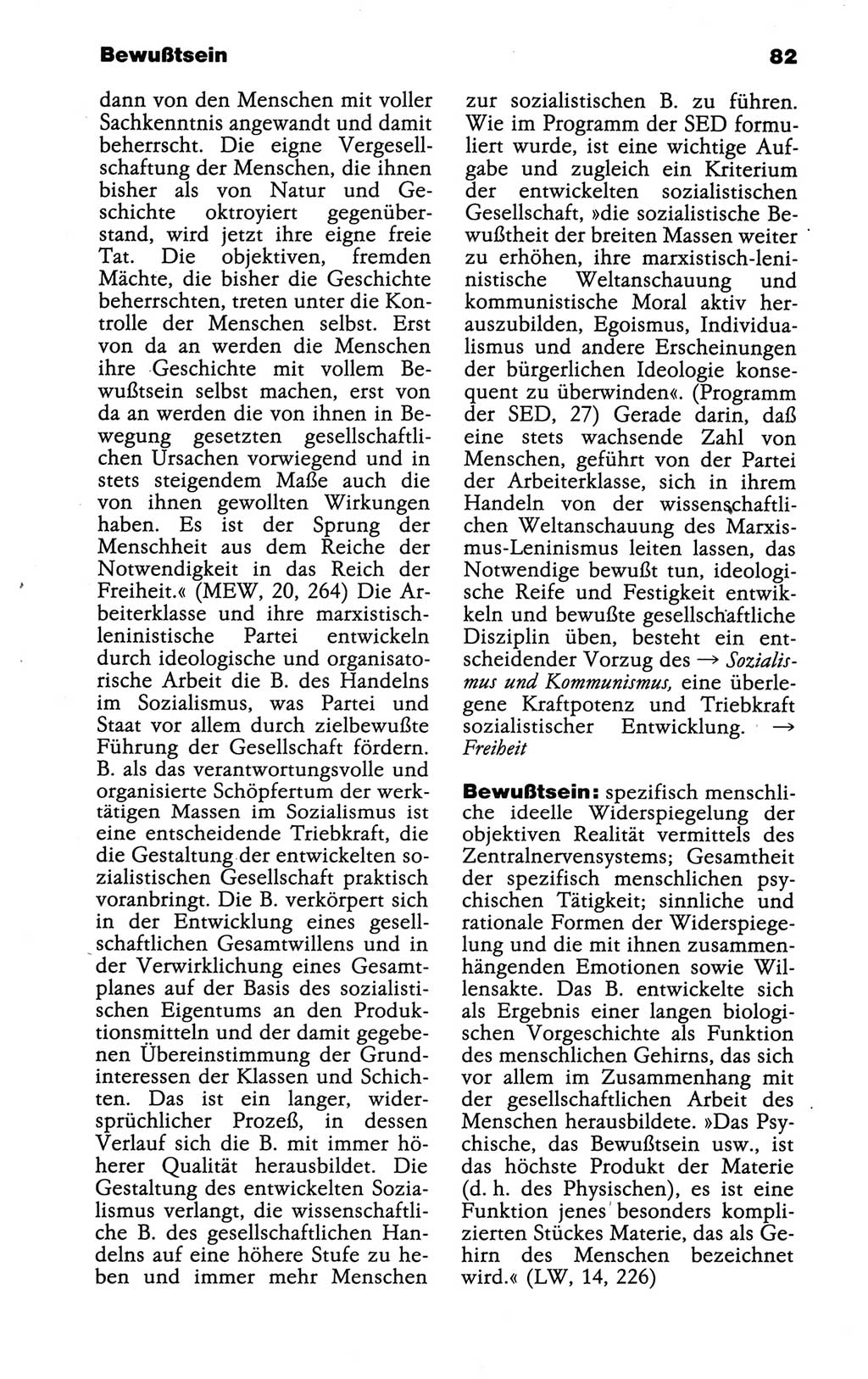 Wörterbuch der marxistisch-leninistischen Philosophie [Deutsche Demokratische Republik (DDR)] 1986, Seite 82 (Wb. ML Phil. DDR 1986, S. 82)