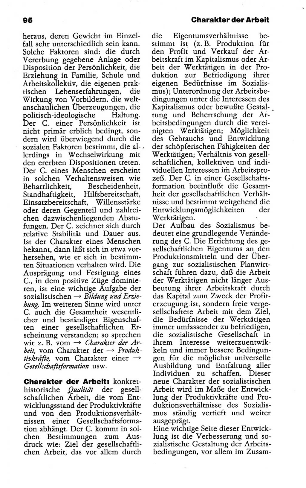 Wörterbuch der marxistisch-leninistischen Philosophie [Deutsche Demokratische Republik (DDR)] 1986, Seite 95 (Wb. ML Phil. DDR 1986, S. 95)
