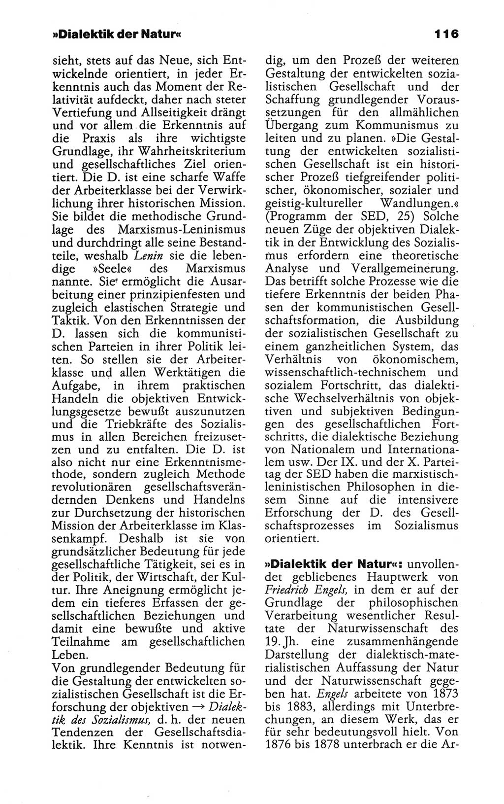 Wörterbuch der marxistisch-leninistischen Philosophie [Deutsche Demokratische Republik (DDR)] 1986, Seite 116 (Wb. ML Phil. DDR 1986, S. 116)