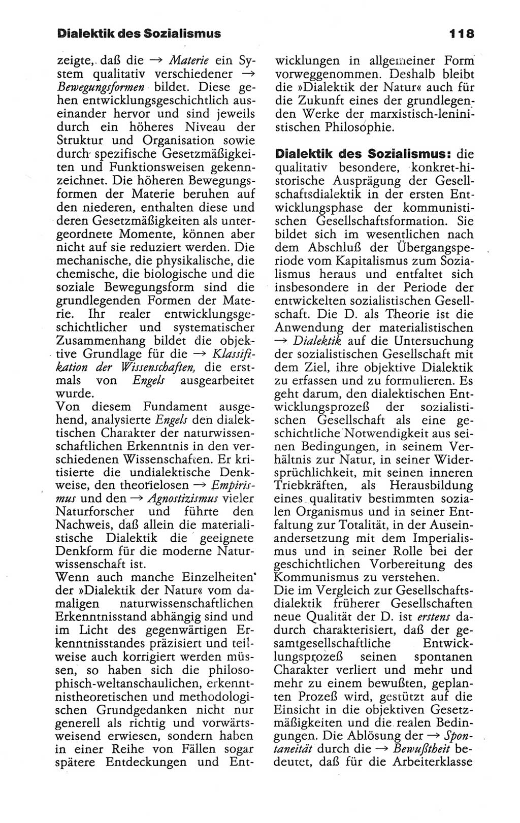 Wörterbuch der marxistisch-leninistischen Philosophie [Deutsche Demokratische Republik (DDR)] 1986, Seite 118 (Wb. ML Phil. DDR 1986, S. 118)