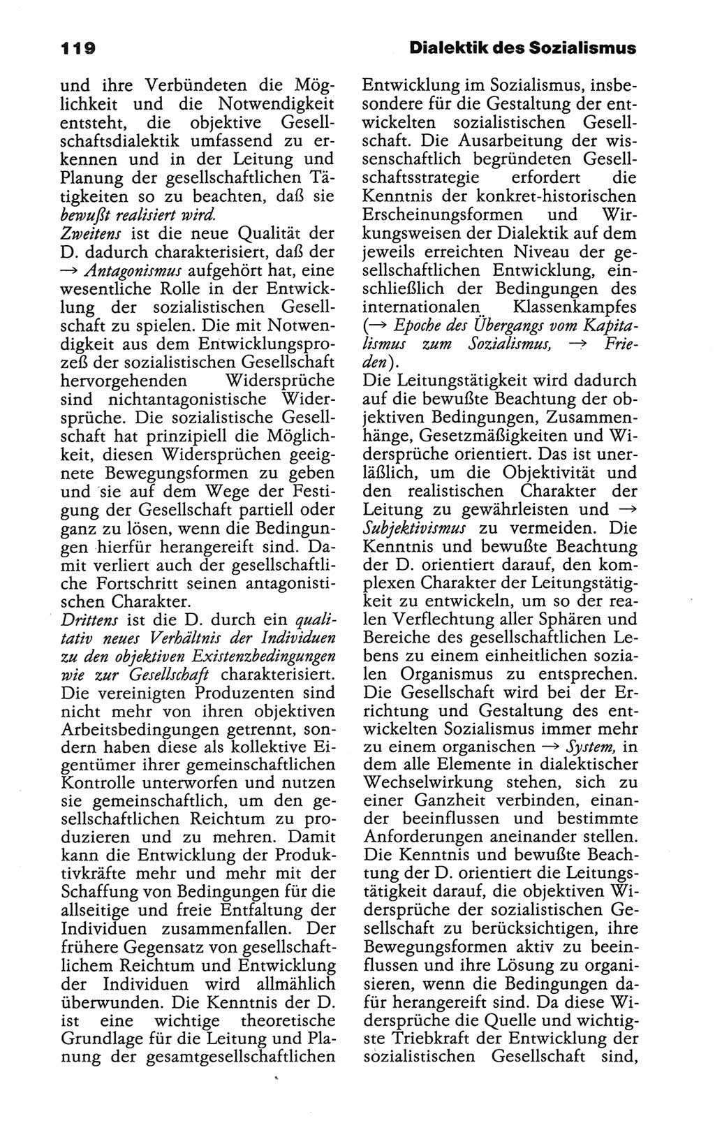 Wörterbuch der marxistisch-leninistischen Philosophie [Deutsche Demokratische Republik (DDR)] 1986, Seite 119 (Wb. ML Phil. DDR 1986, S. 119)
