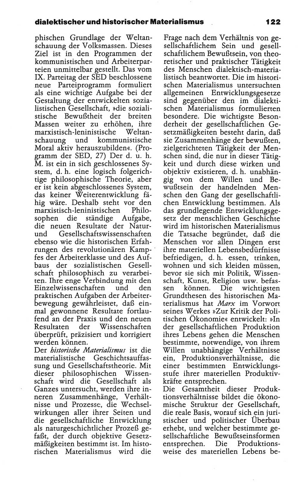 Wörterbuch der marxistisch-leninistischen Philosophie [Deutsche Demokratische Republik (DDR)] 1986, Seite 122 (Wb. ML Phil. DDR 1986, S. 122)