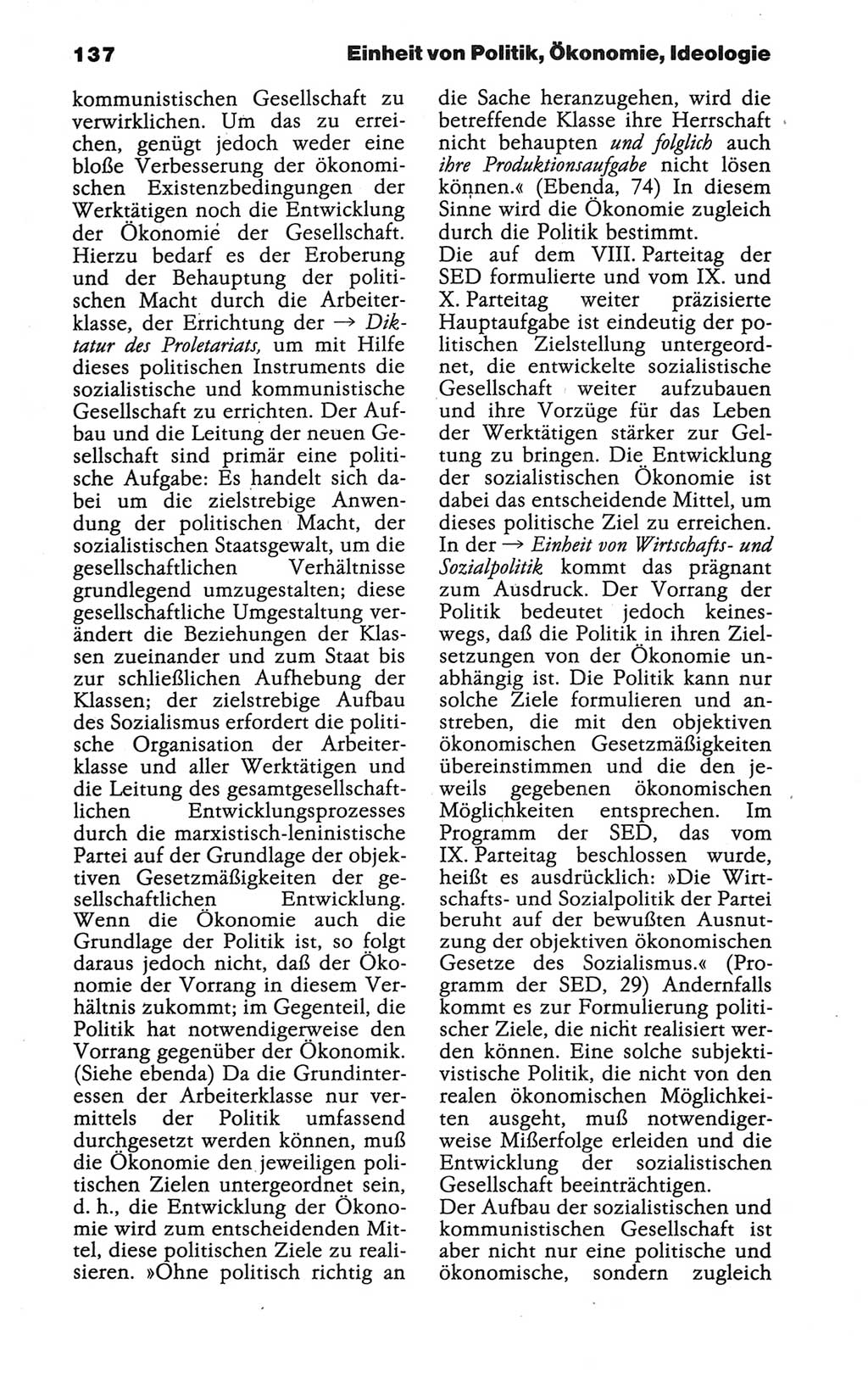 Wörterbuch der marxistisch-leninistischen Philosophie [Deutsche Demokratische Republik (DDR)] 1986, Seite 137 (Wb. ML Phil. DDR 1986, S. 137)