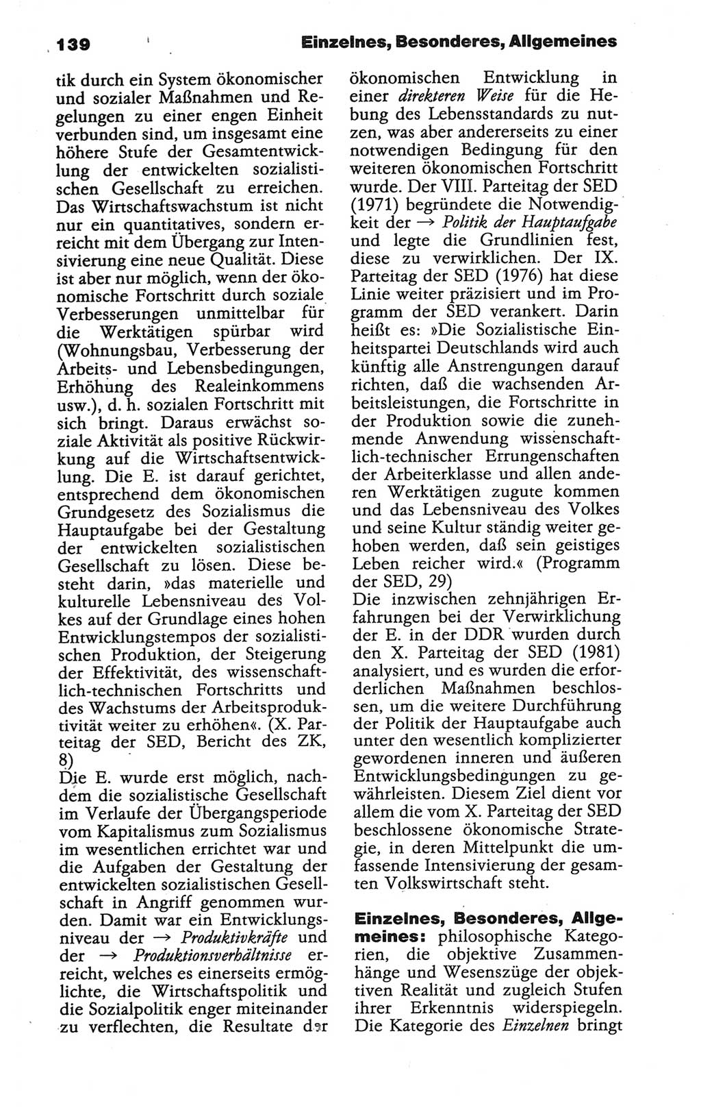 Wörterbuch der marxistisch-leninistischen Philosophie [Deutsche Demokratische Republik (DDR)] 1986, Seite 139 (Wb. ML Phil. DDR 1986, S. 139)