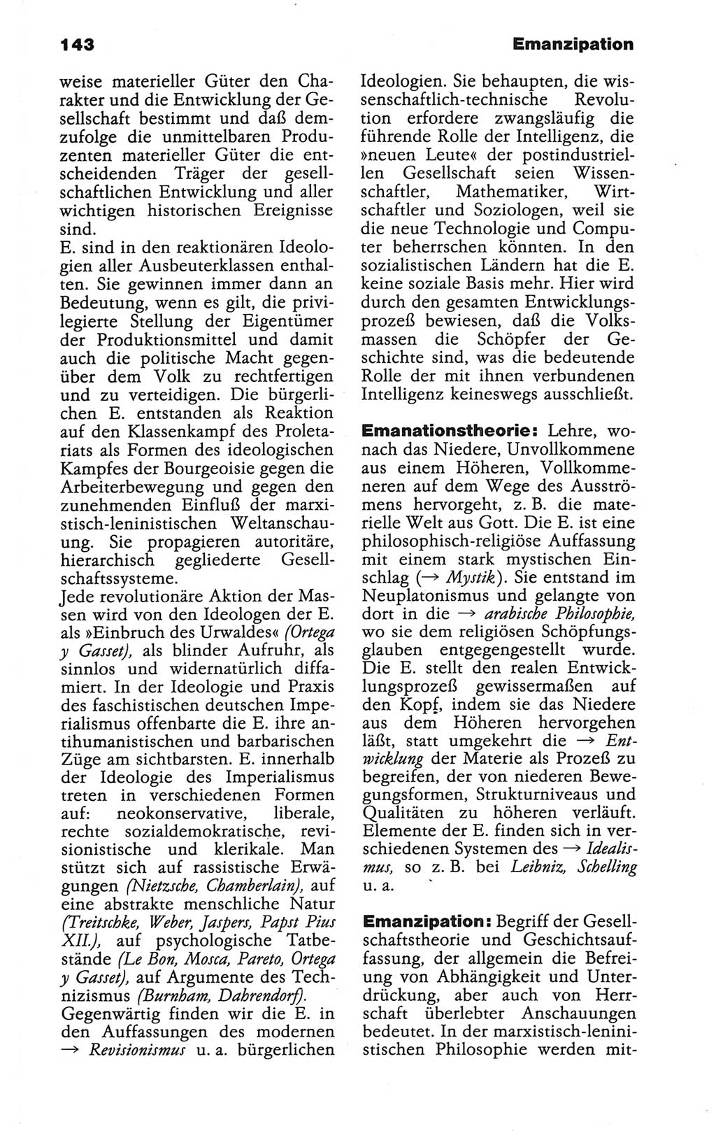 Wörterbuch der marxistisch-leninistischen Philosophie [Deutsche Demokratische Republik (DDR)] 1986, Seite 143 (Wb. ML Phil. DDR 1986, S. 143)