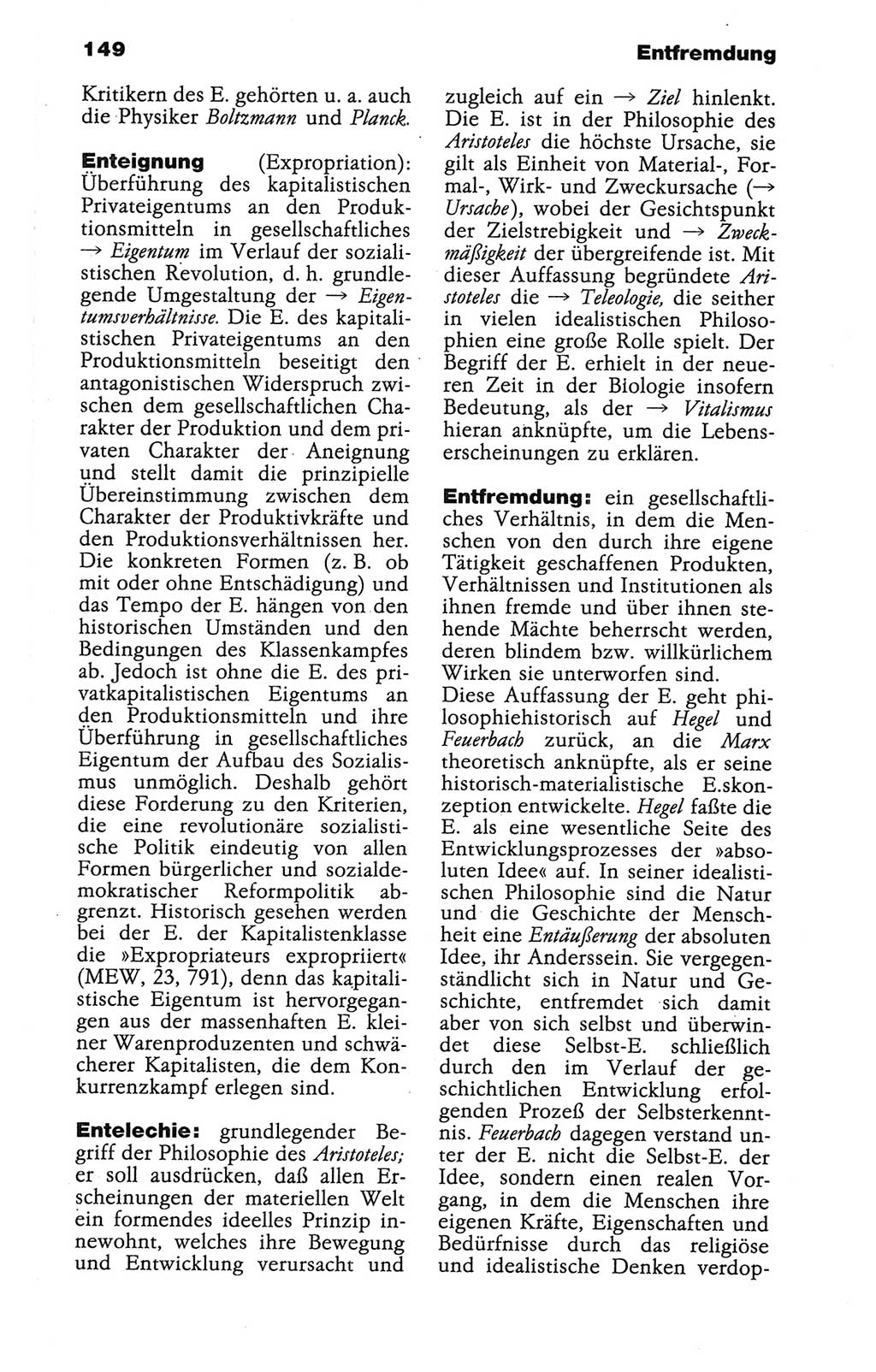 Wörterbuch der marxistisch-leninistischen Philosophie [Deutsche Demokratische Republik (DDR)] 1986, Seite 149 (Wb. ML Phil. DDR 1986, S. 149)