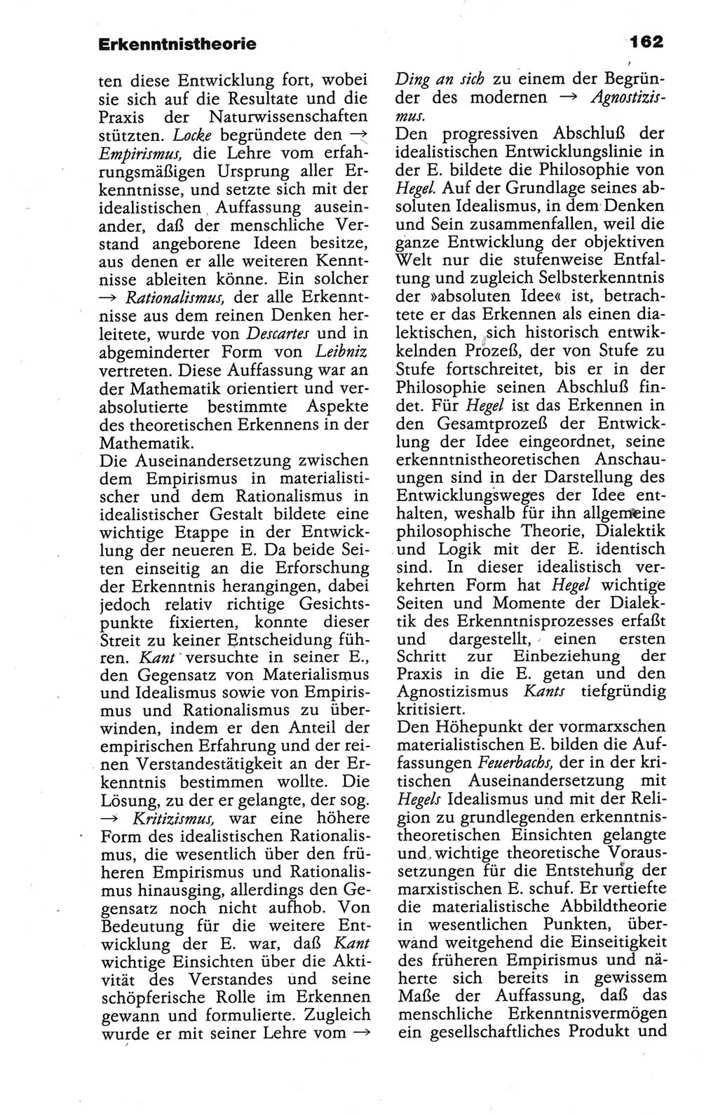 Wörterbuch der marxistisch-leninistischen Philosophie [Deutsche Demokratische Republik (DDR)] 1986, Seite 162 (Wb. ML Phil. DDR 1986, S. 162)