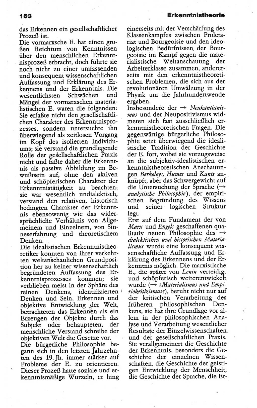 Wörterbuch der marxistisch-leninistischen Philosophie [Deutsche Demokratische Republik (DDR)] 1986, Seite 163 (Wb. ML Phil. DDR 1986, S. 163)