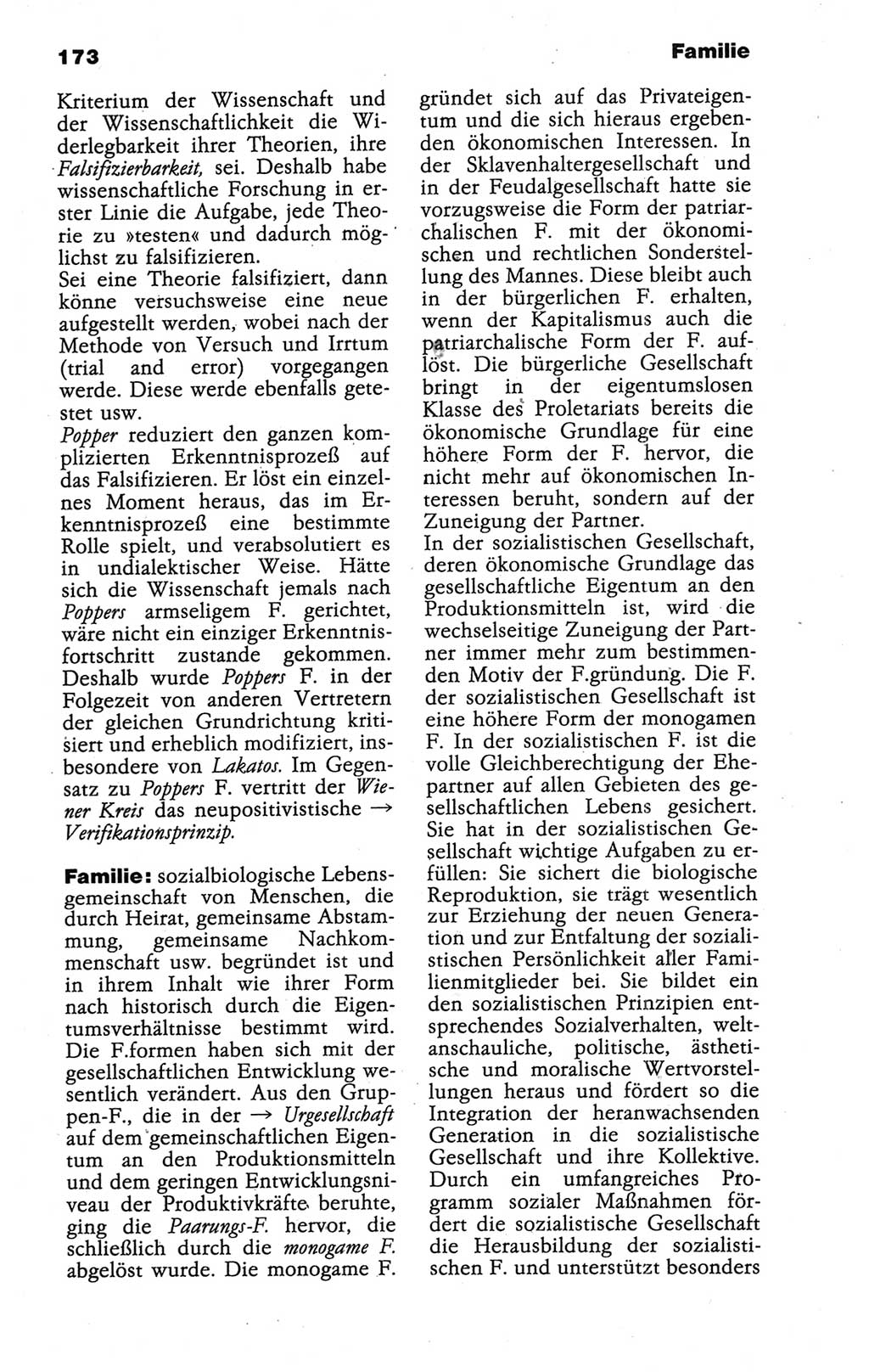 Wörterbuch der marxistisch-leninistischen Philosophie [Deutsche Demokratische Republik (DDR)] 1986, Seite 173 (Wb. ML Phil. DDR 1986, S. 173)