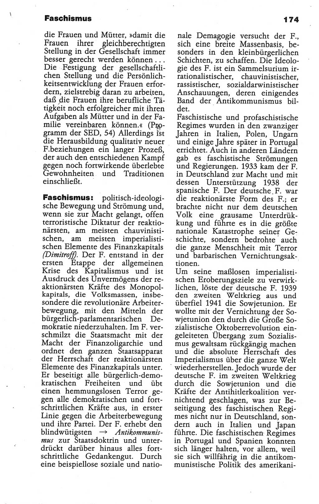 Wörterbuch der marxistisch-leninistischen Philosophie [Deutsche Demokratische Republik (DDR)] 1986, Seite 174 (Wb. ML Phil. DDR 1986, S. 174)