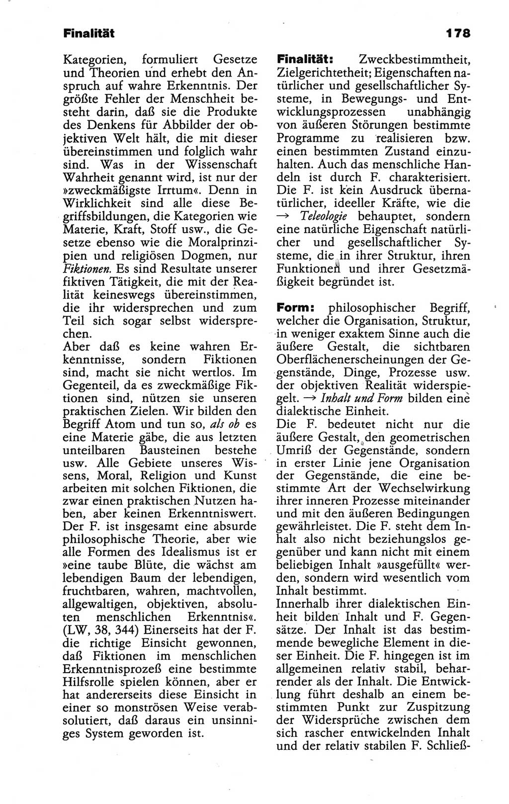 Wörterbuch der marxistisch-leninistischen Philosophie [Deutsche Demokratische Republik (DDR)] 1986, Seite 178 (Wb. ML Phil. DDR 1986, S. 178)