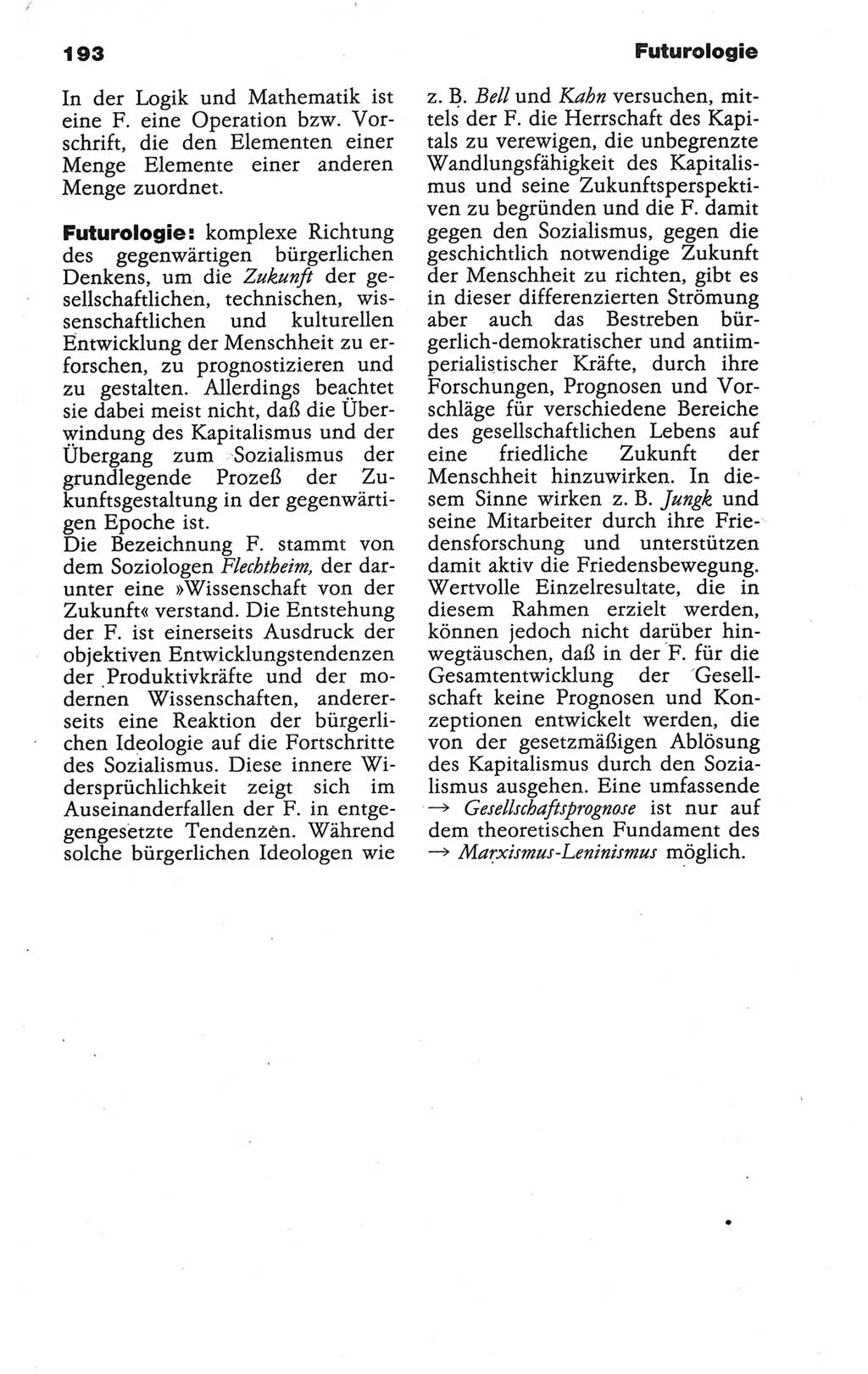 Wörterbuch der marxistisch-leninistischen Philosophie [Deutsche Demokratische Republik (DDR)] 1986, Seite 193 (Wb. ML Phil. DDR 1986, S. 193)