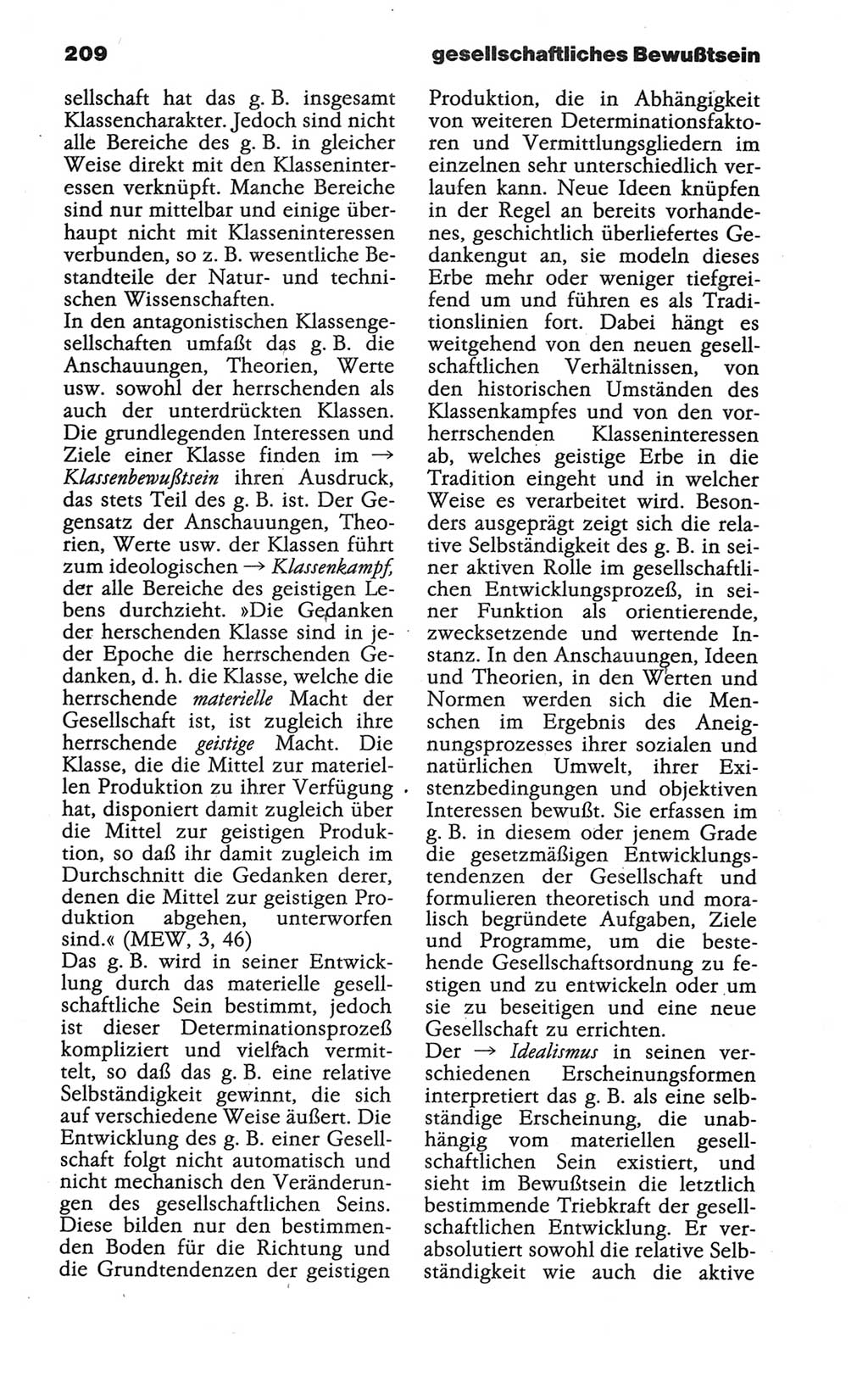 Wörterbuch der marxistisch-leninistischen Philosophie [Deutsche Demokratische Republik (DDR)] 1986, Seite 209 (Wb. ML Phil. DDR 1986, S. 209)