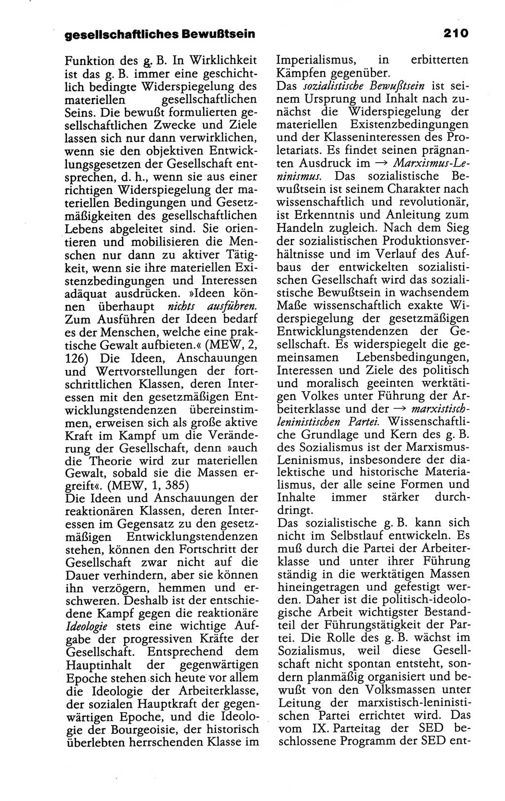 Wörterbuch der marxistisch-leninistischen Philosophie [Deutsche Demokratische Republik (DDR)] 1986, Seite 210 (Wb. ML Phil. DDR 1986, S. 210)