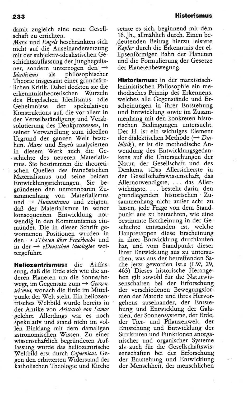 Wörterbuch der marxistisch-leninistischen Philosophie [Deutsche Demokratische Republik (DDR)] 1986, Seite 233 (Wb. ML Phil. DDR 1986, S. 233)