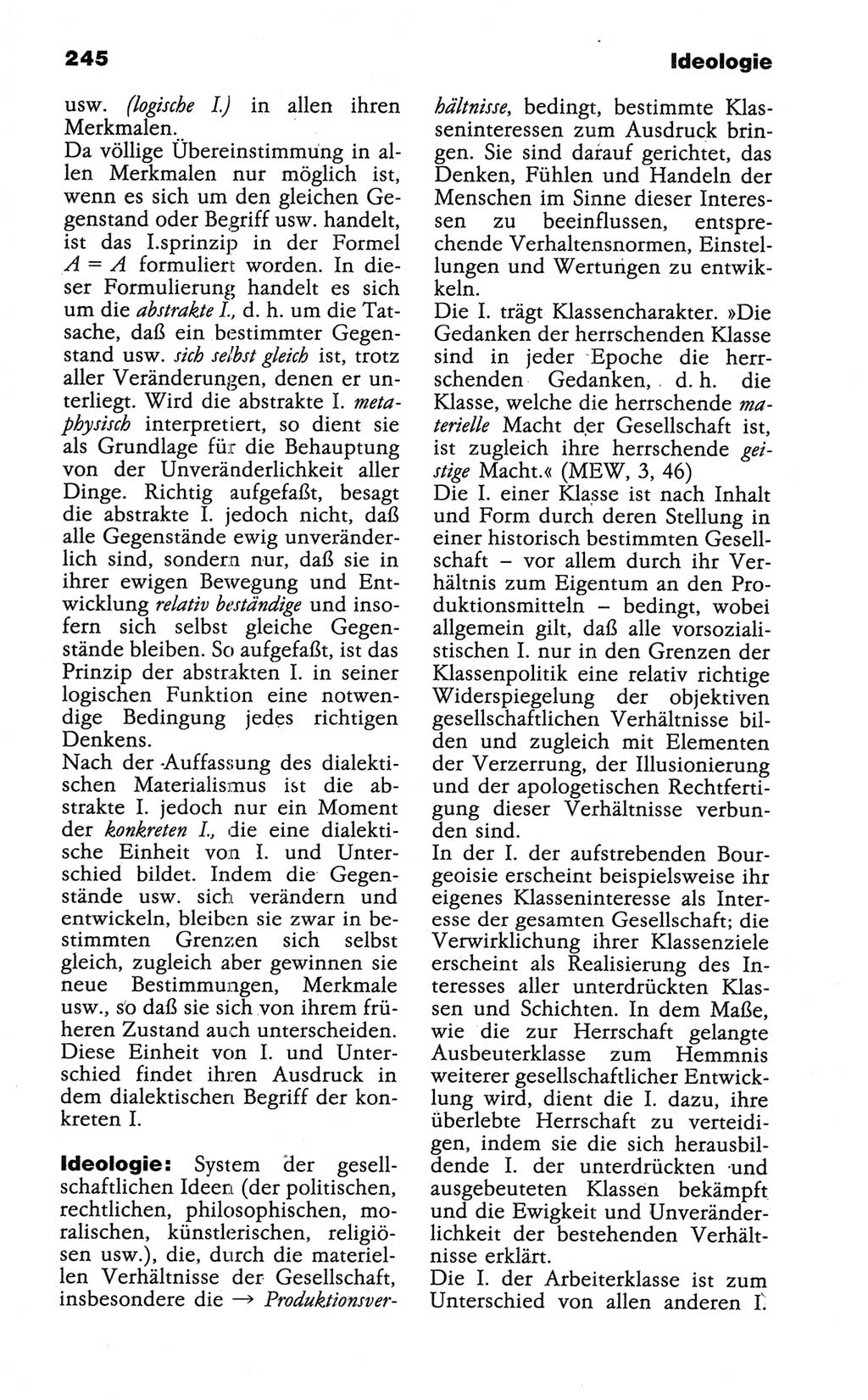 Wörterbuch der marxistisch-leninistischen Philosophie [Deutsche Demokratische Republik (DDR)] 1986, Seite 245 (Wb. ML Phil. DDR 1986, S. 245)